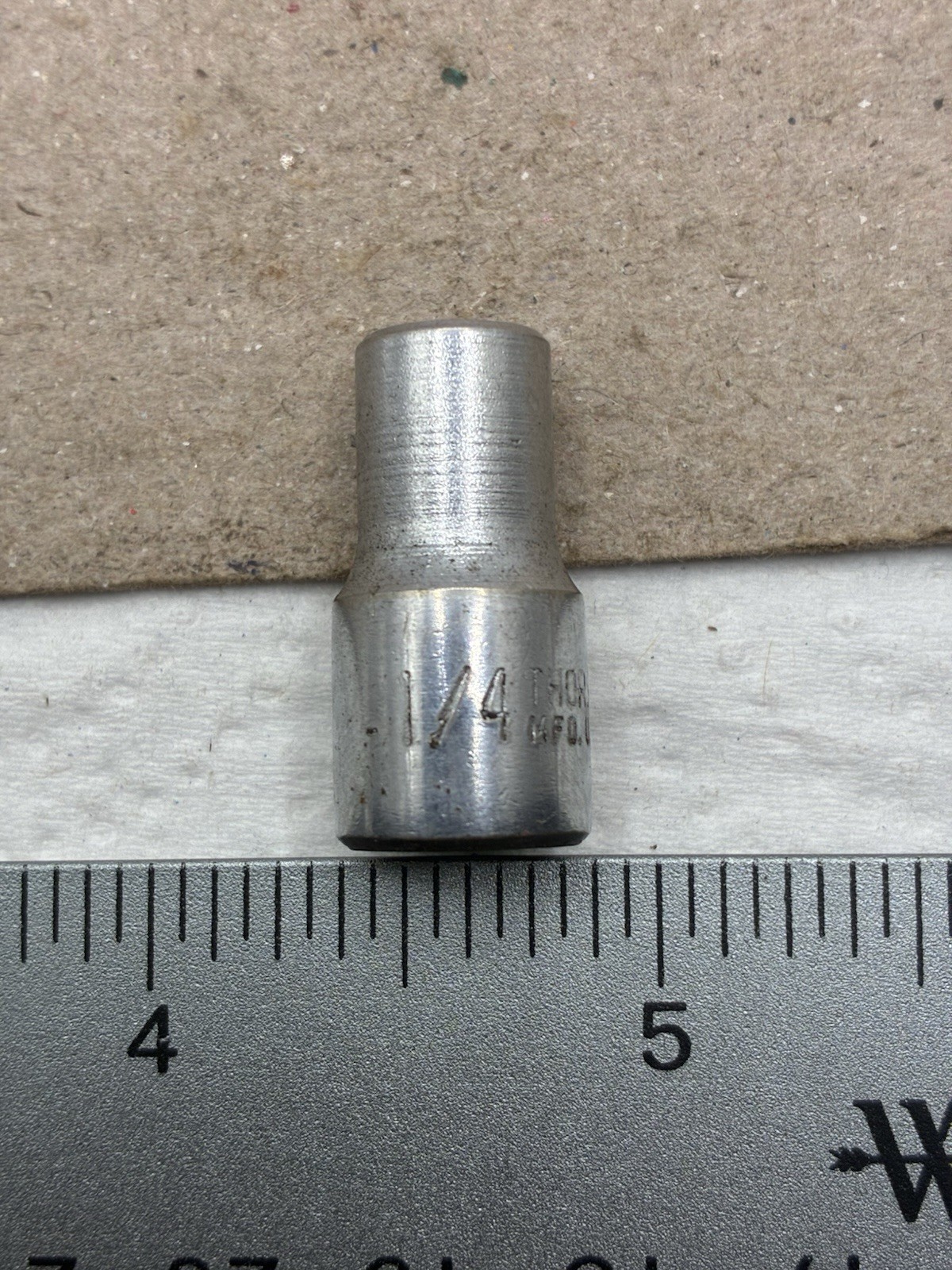 THORSEN 1/4″ SOCKET, 8M, 6 POINT, 1/4″ DRIVE, USA Vintage