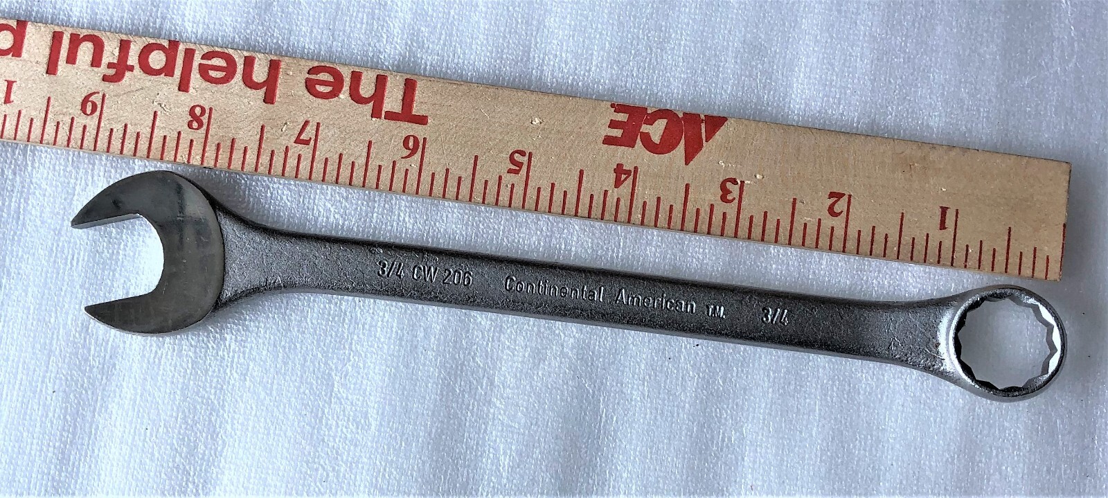 Vintage Continental American/Peerless 3/4″ Combination Wrench CW 206 W. Germany