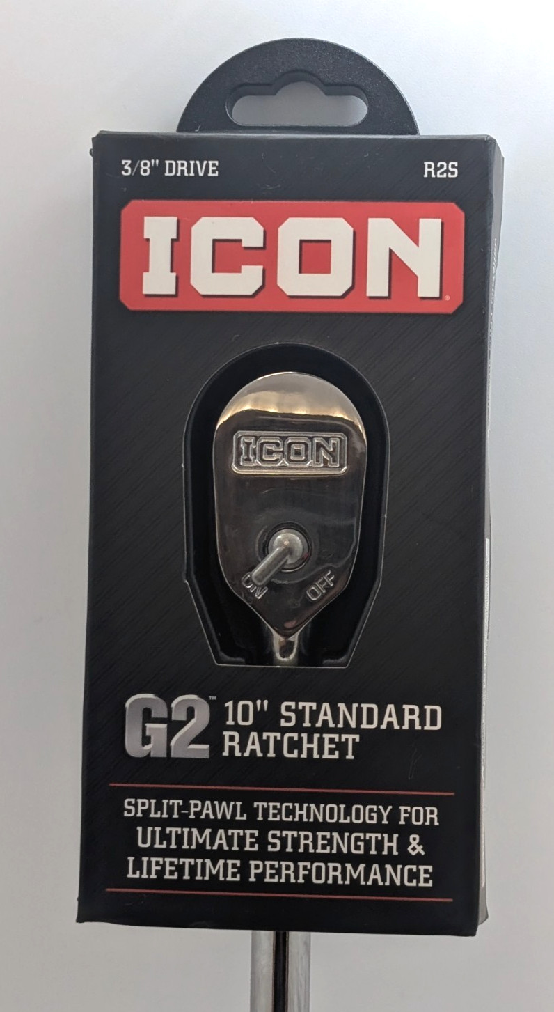 ICON G2 3/8» Drive 10″ Standard Ratchet – R2S – 70805 – NEW IN PACKAGING!