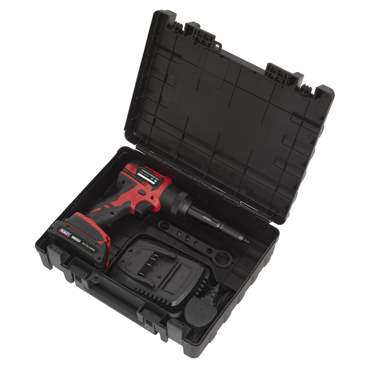 STP23 Sealey CP314 Cordless Riveter 20V 2Ah Lithium-ion