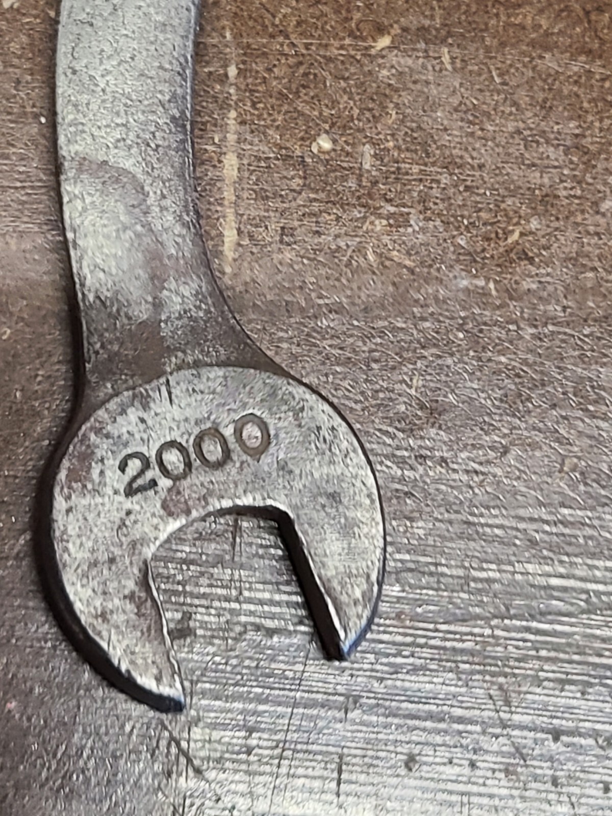 Vintage Billings & Spencer Co. Open End S-Curved Wrench # 2000 1/4OC X 3/16OC