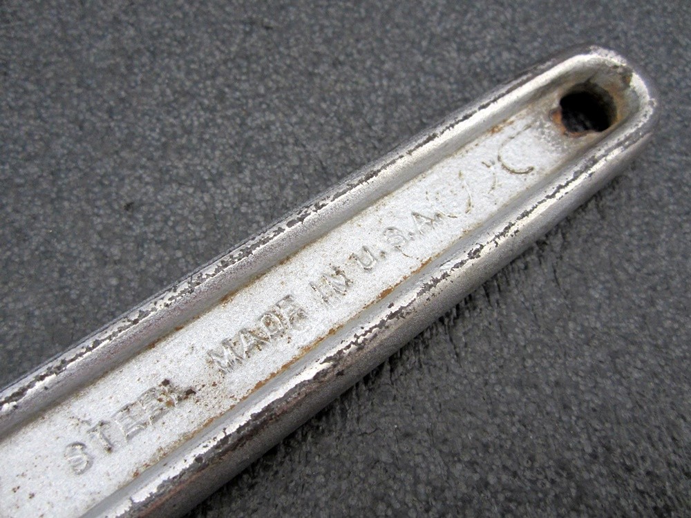 Vintage Crescent 15″ Adjustable Wrench Crestoloy Made in USA