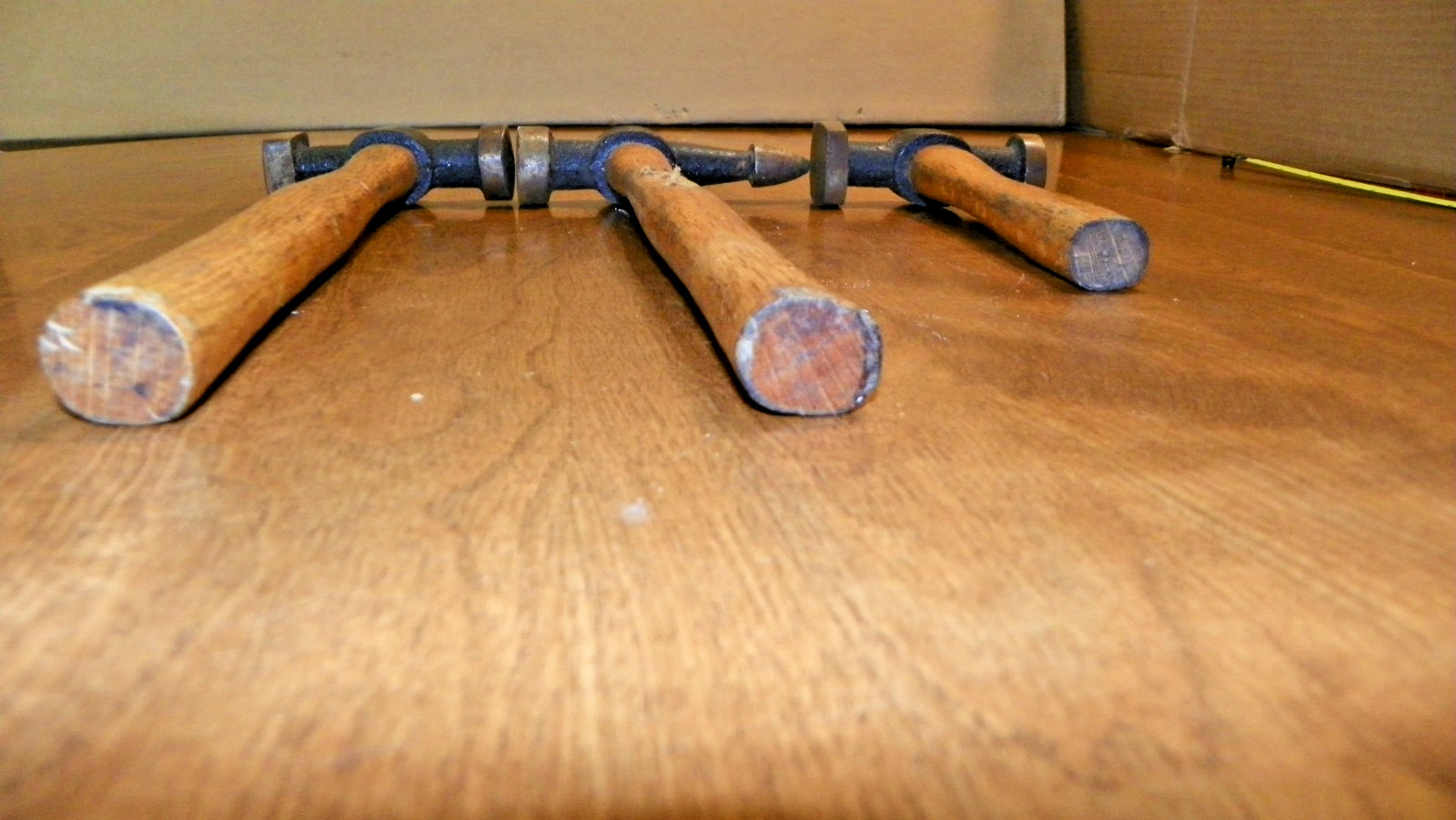 lot of 3 unmarked auto body hammers