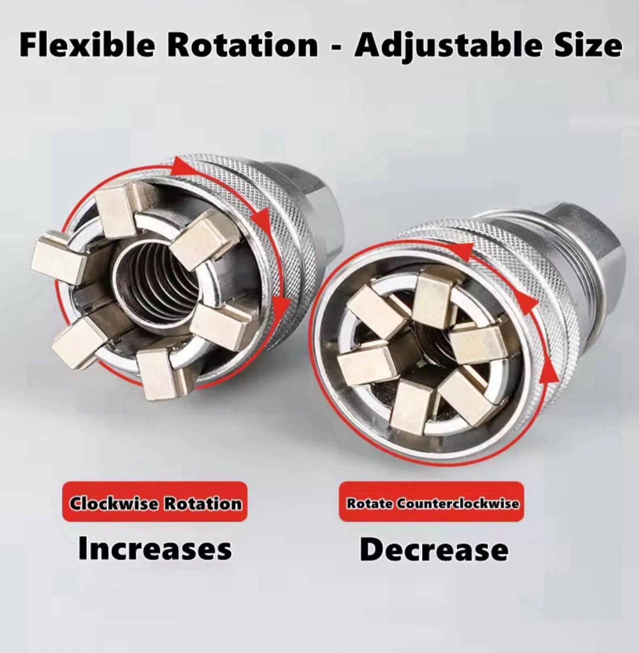 Universal Socket Adapter 10-19mm Adjustable Magic Wrench Sleeve 3/8 Drive