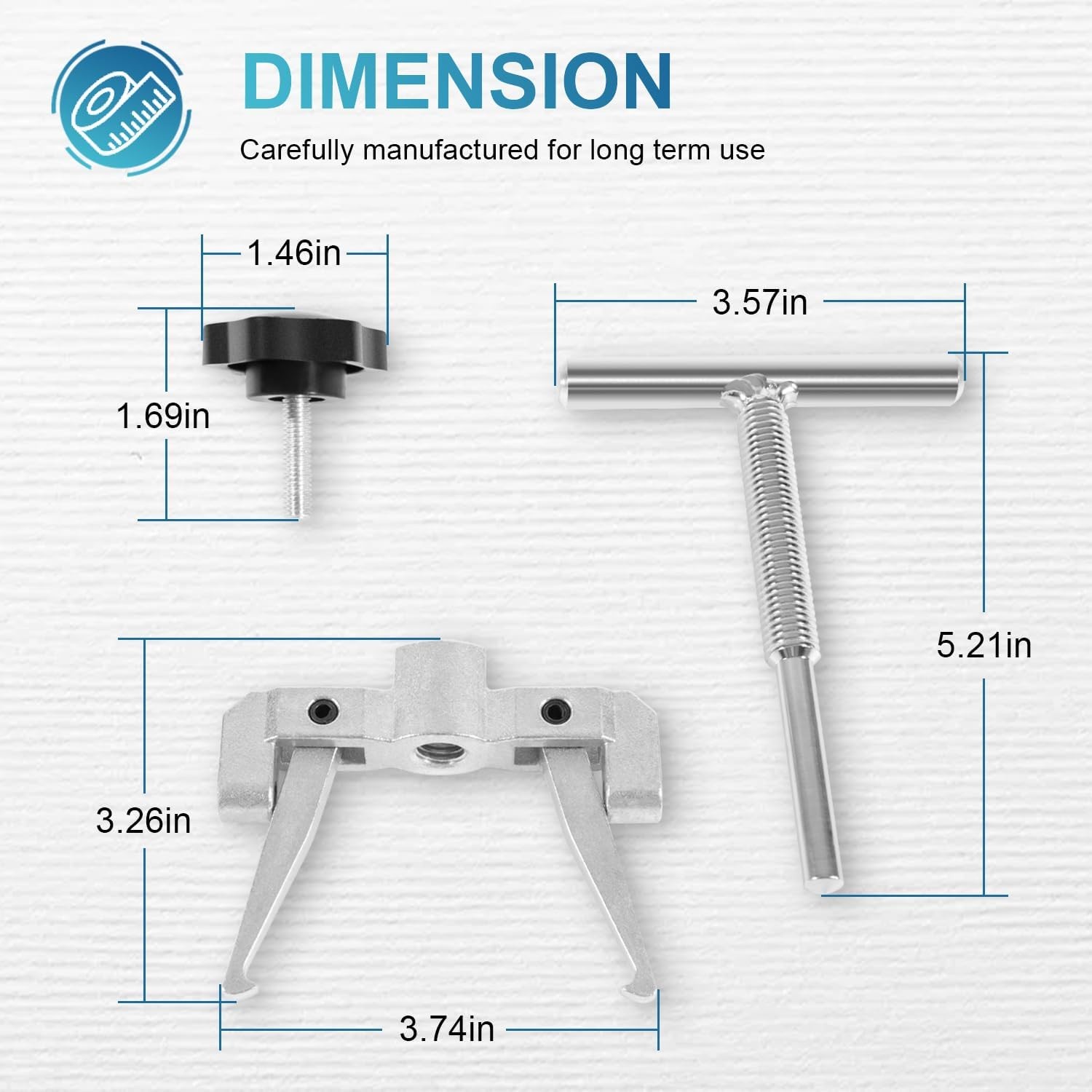 Impeller Puller Removal for Impellers 2-1/4″ to 2-9/16″ Jabsco Pump 660040-1