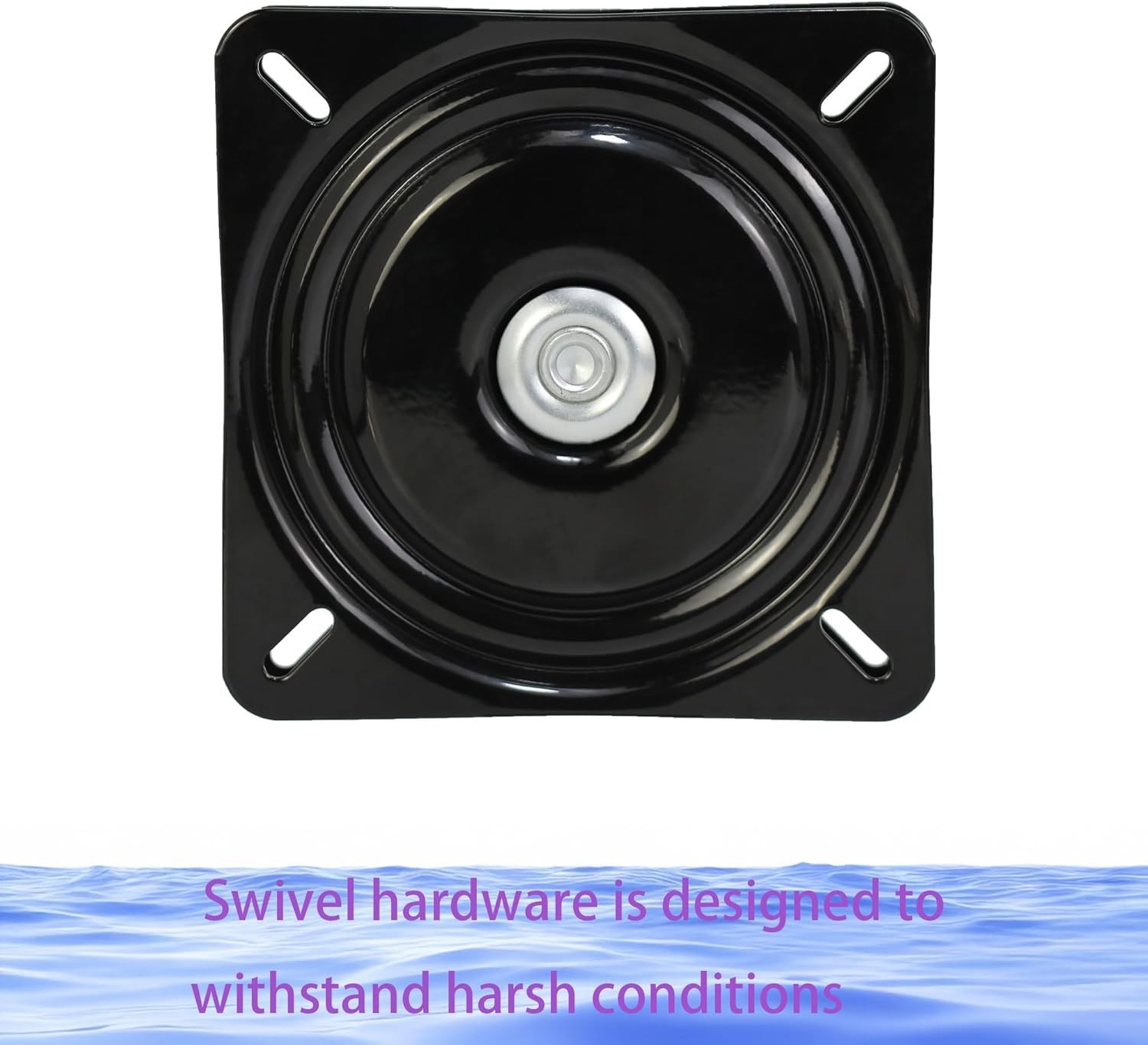 2Pcs 6″ 360-Degree Boat Seat Swivel Flat Boat Pedestal Base Heavy Duty Marine
