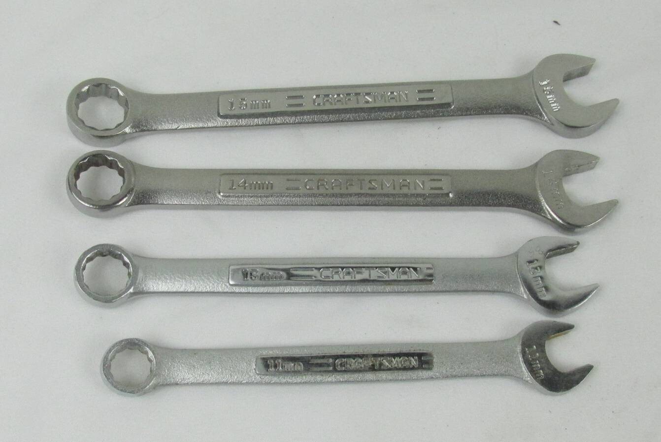 Craftsman MM Combination 12 Point Wrench lot 4pcs 11,13,14,15