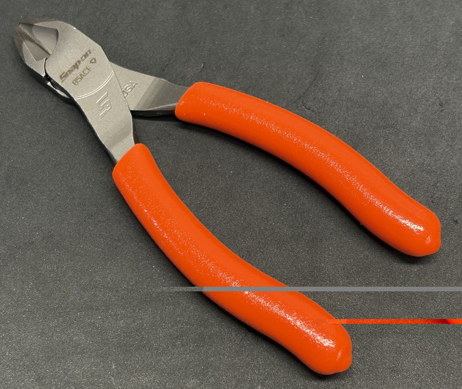 NEW! Snap On ORANGE Talon Grip 5″ VectorEdge Diagonal Side Cutters Dikes 85ACF
