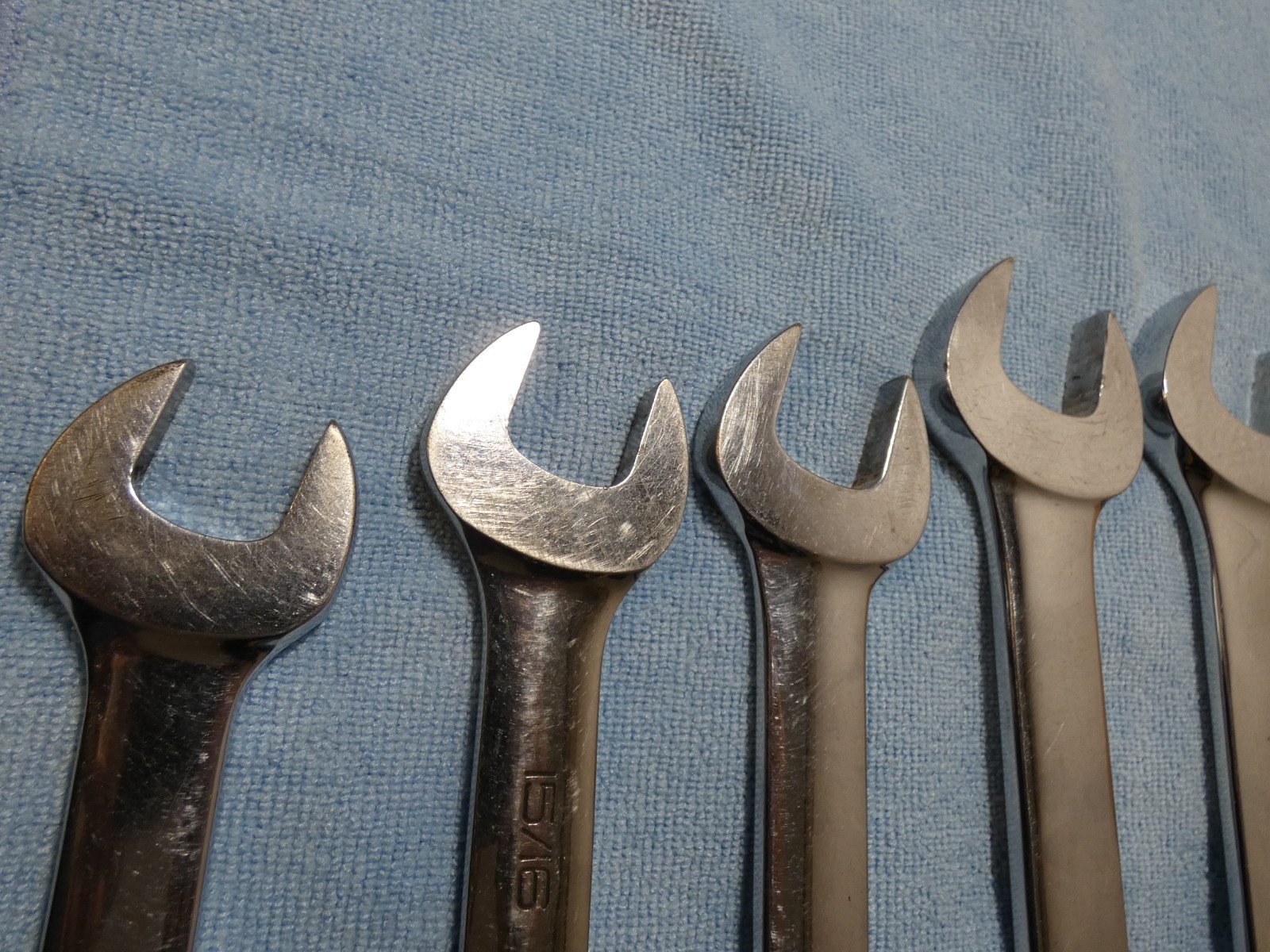 Snap-On 6 Pc. Combo Flank Drive Wrench Set SAE OEX28, OEX30B, OEX32,36,38B, 40B