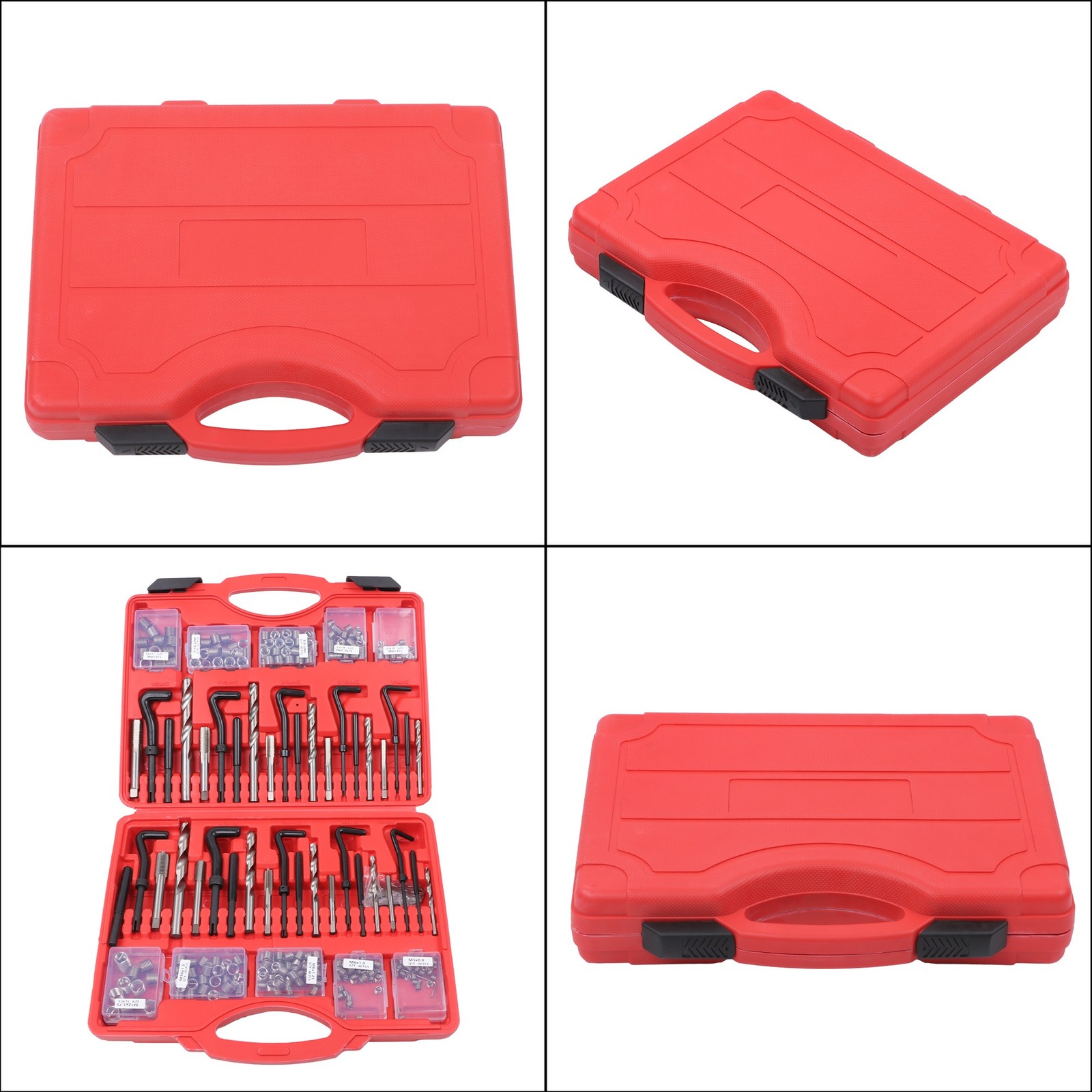 338Pcs SAE 1/4″-1/2″ Metric M5-M12 Thread Repair Tool HSS Drill Helicoil Kit