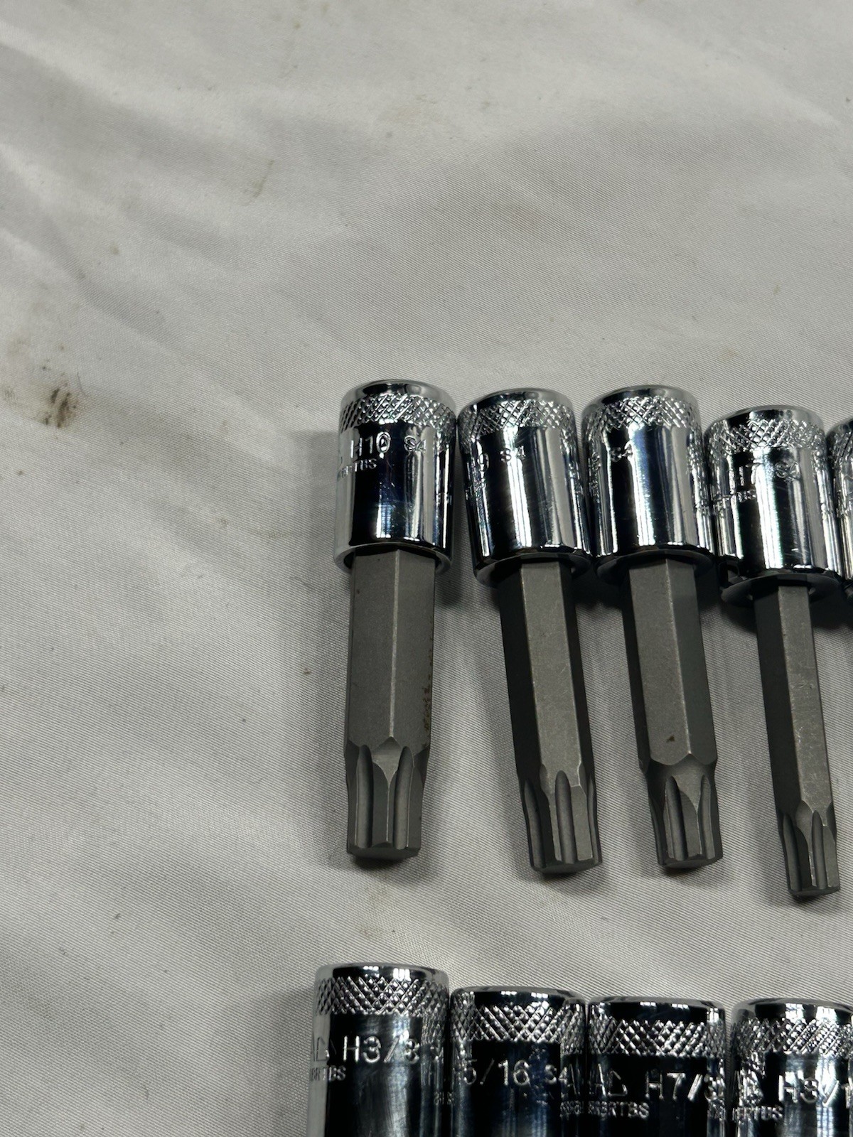 Mac Tool Sxh14rbrt 13pc Sae / Metric Hex Driver Set Rbrt Grip edge Nice!!!