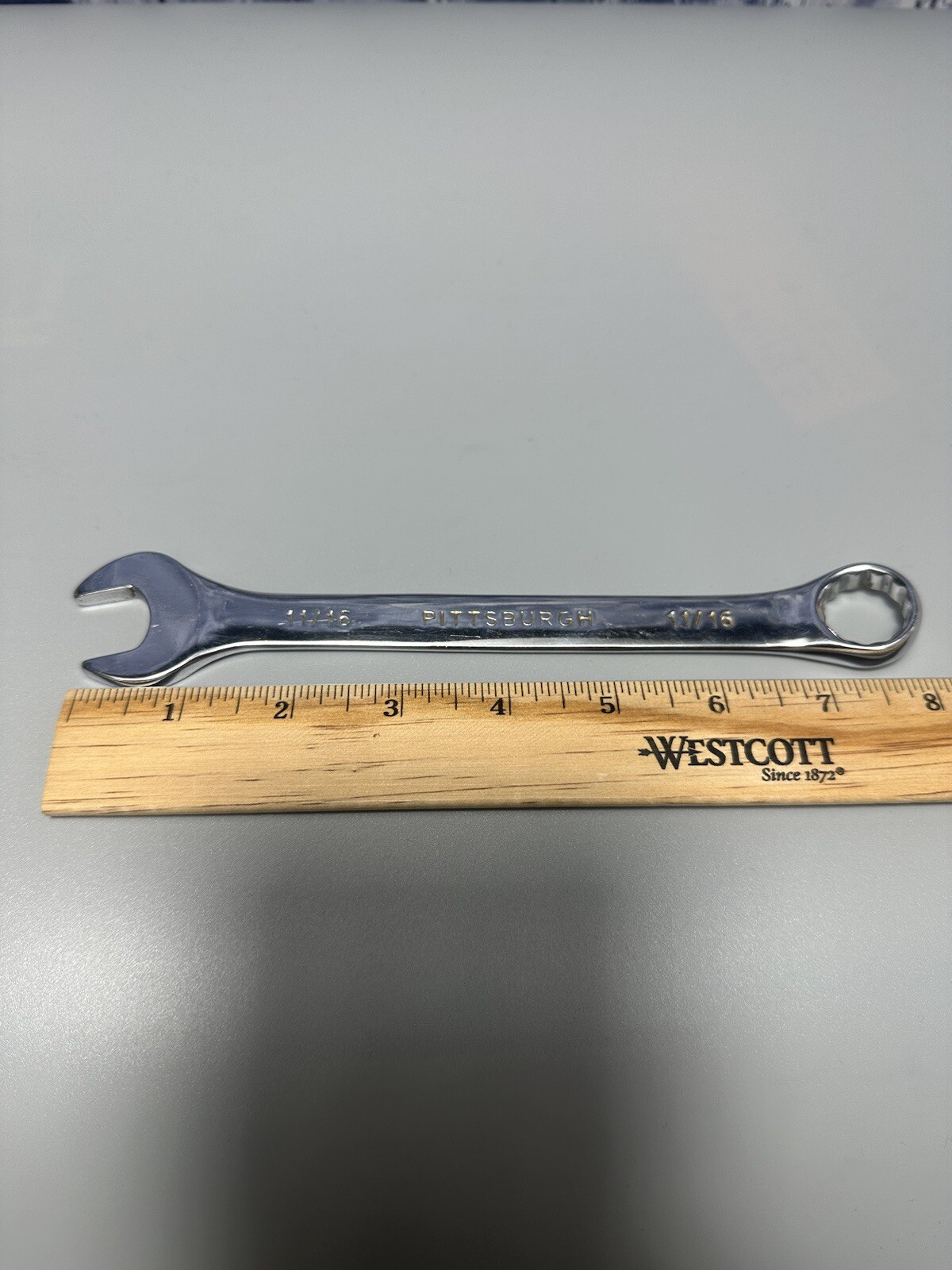 Pittsburgh 11/16” 12 Point Chrome Vanadium Combination Wrench