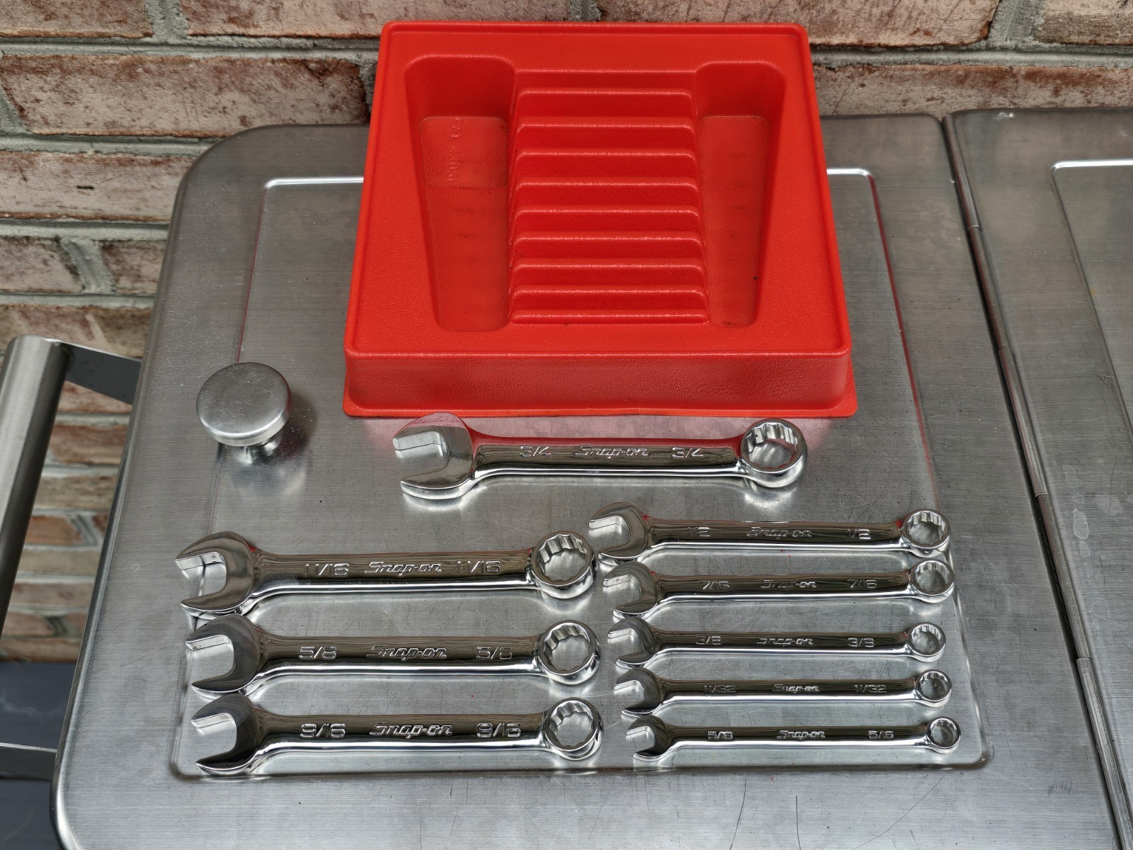 Snap On OEXS709B 9pc SAE Short Wrench Set, 5/16 – 3/4