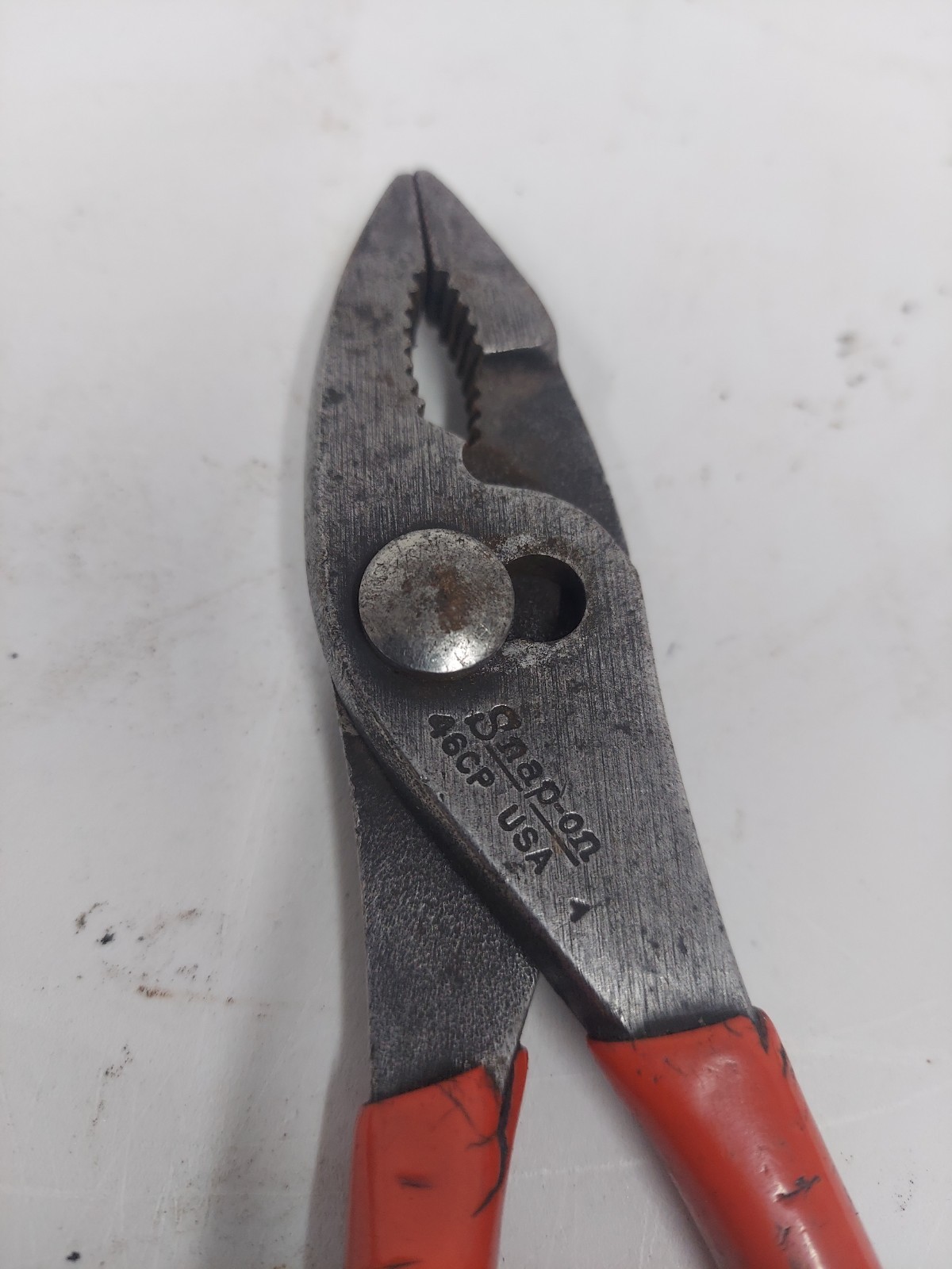 Snap-On Tools Talon Grip Combination Slip-Joint Pliers (Red) USA 46cp USA Used