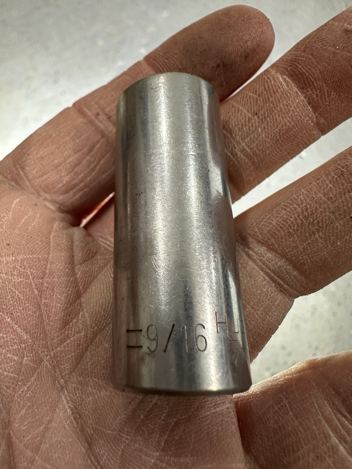 Lot of 4 SAE Standard Deep Sockets – 3/8in, 9/16in, 3/4in, 13/16in