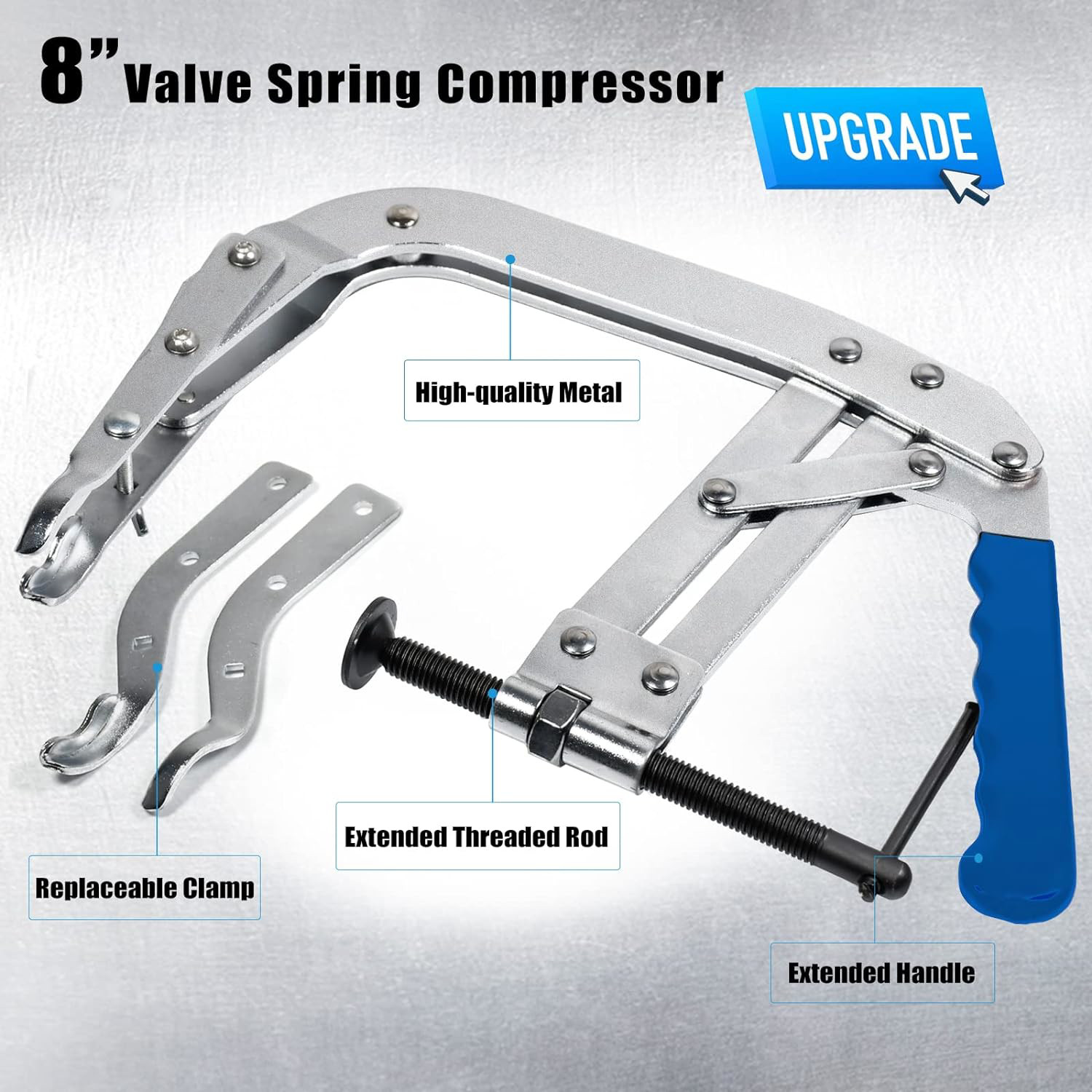 SMOTIVEPRO 8in Valve Spring Compressor Tool Universal Automotive Engine Valve