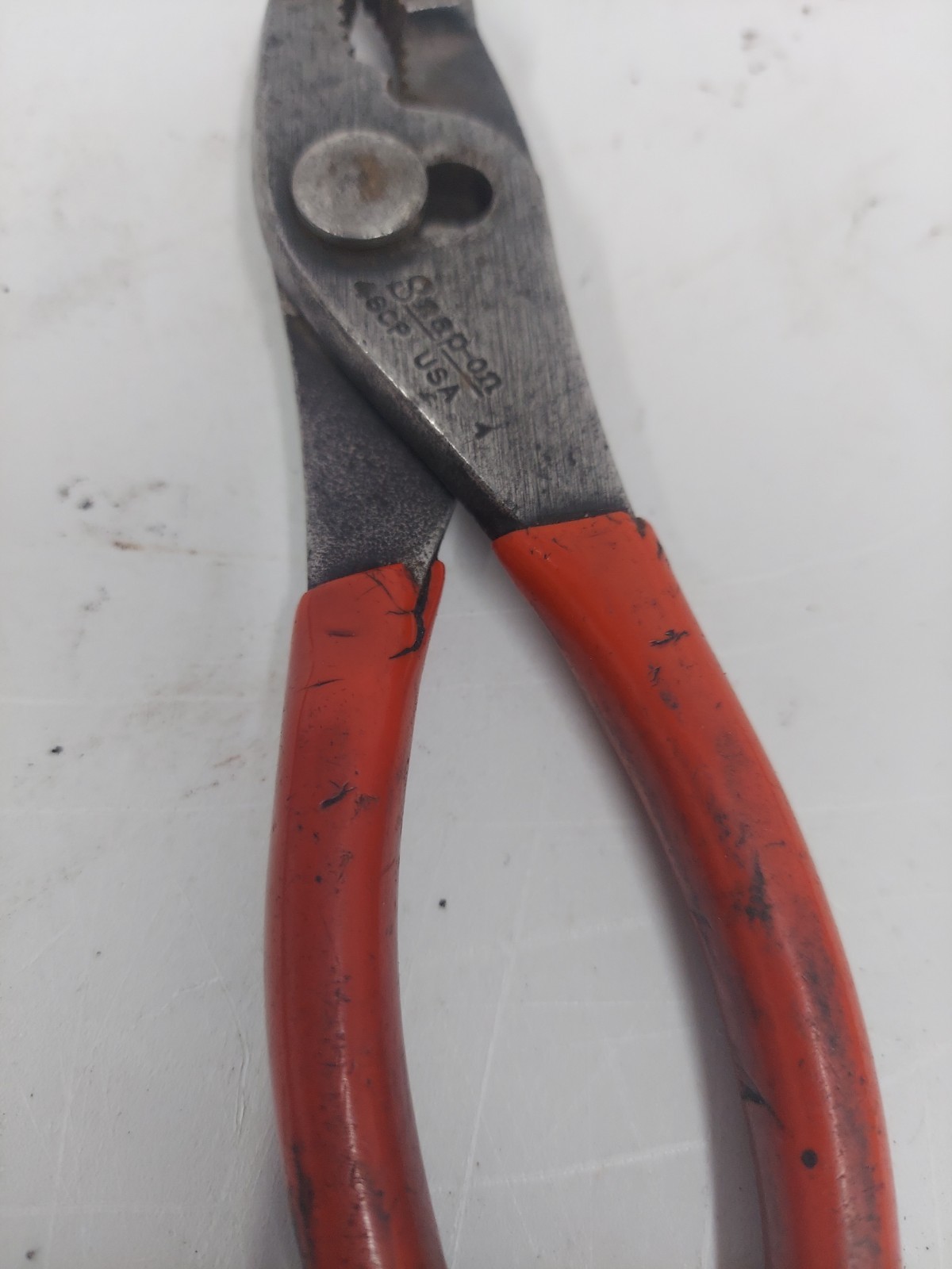 Snap-On Tools Talon Grip Combination Slip-Joint Pliers (Red) USA 46cp USA Used