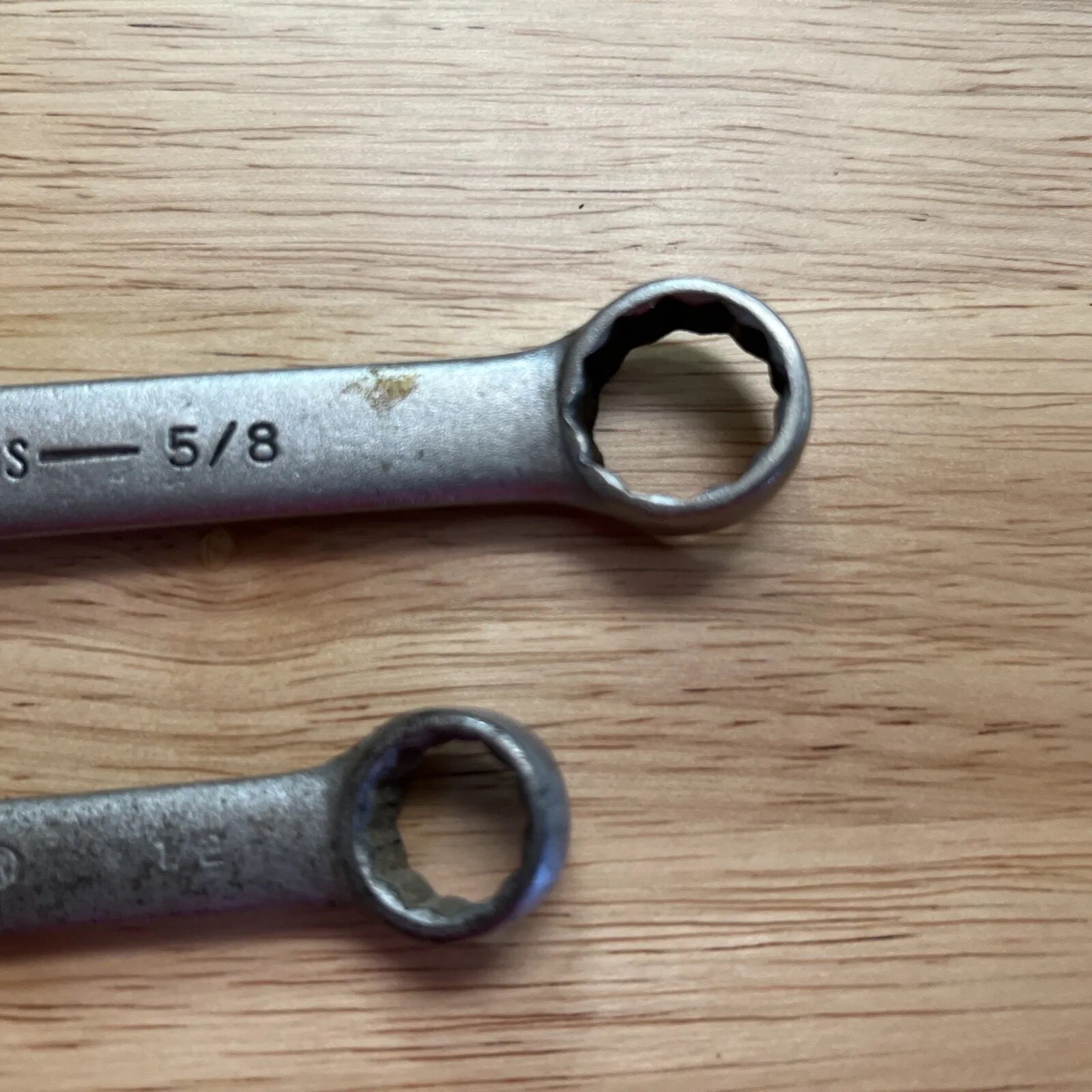 2 Billings Combination Wrenches 5/8in 1/2in – 12 Point – 1164, 1162