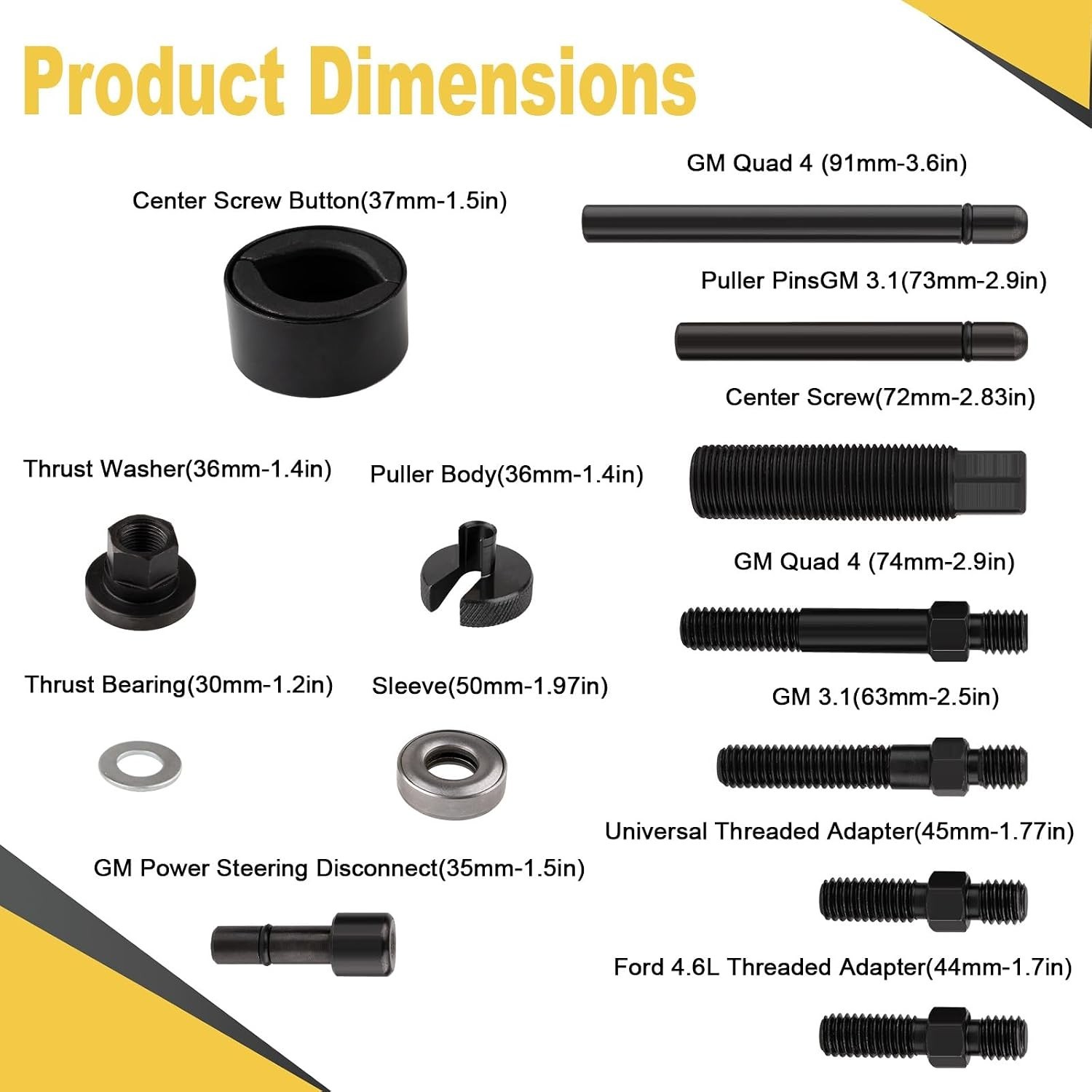 Powerbuilt Power Steering and Alternator Pulley Remove and Install Tool Set,