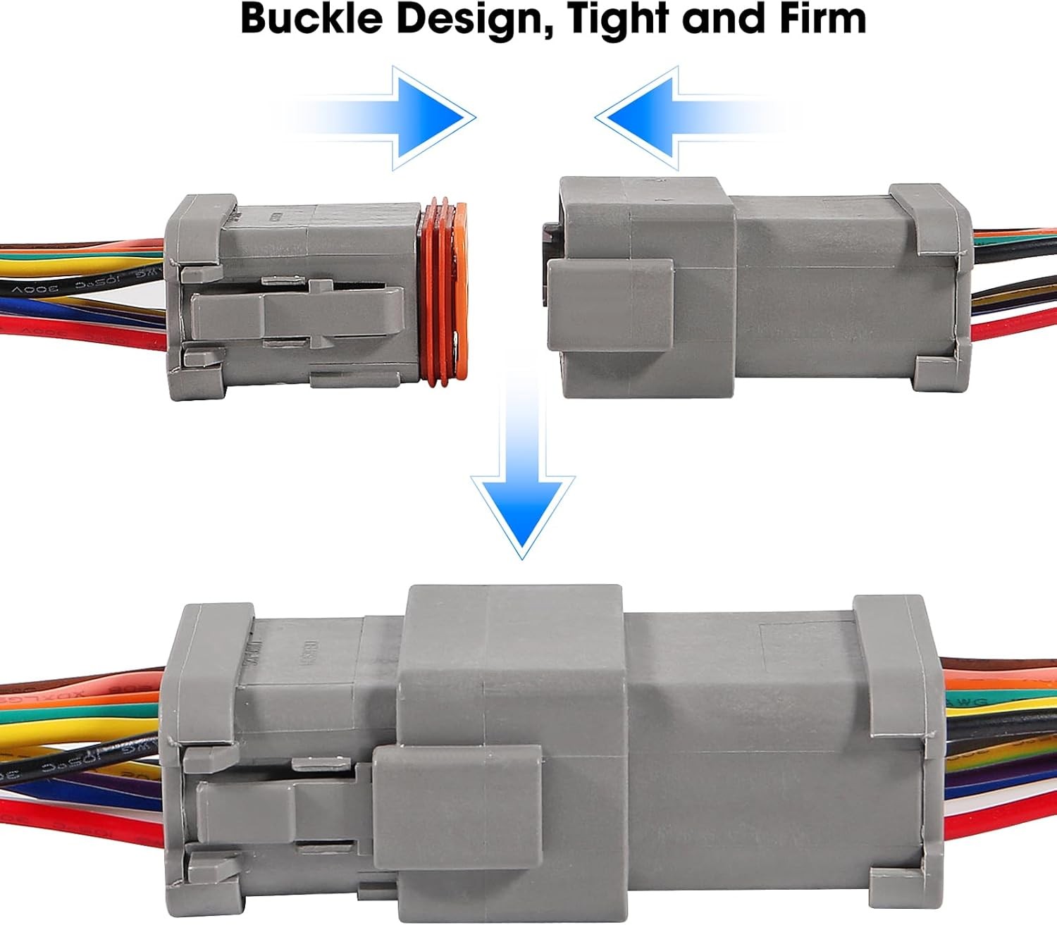 2 Pair 12 Pin Connector Wiring 12 Wire Way Waterproof Automotive 12 pin