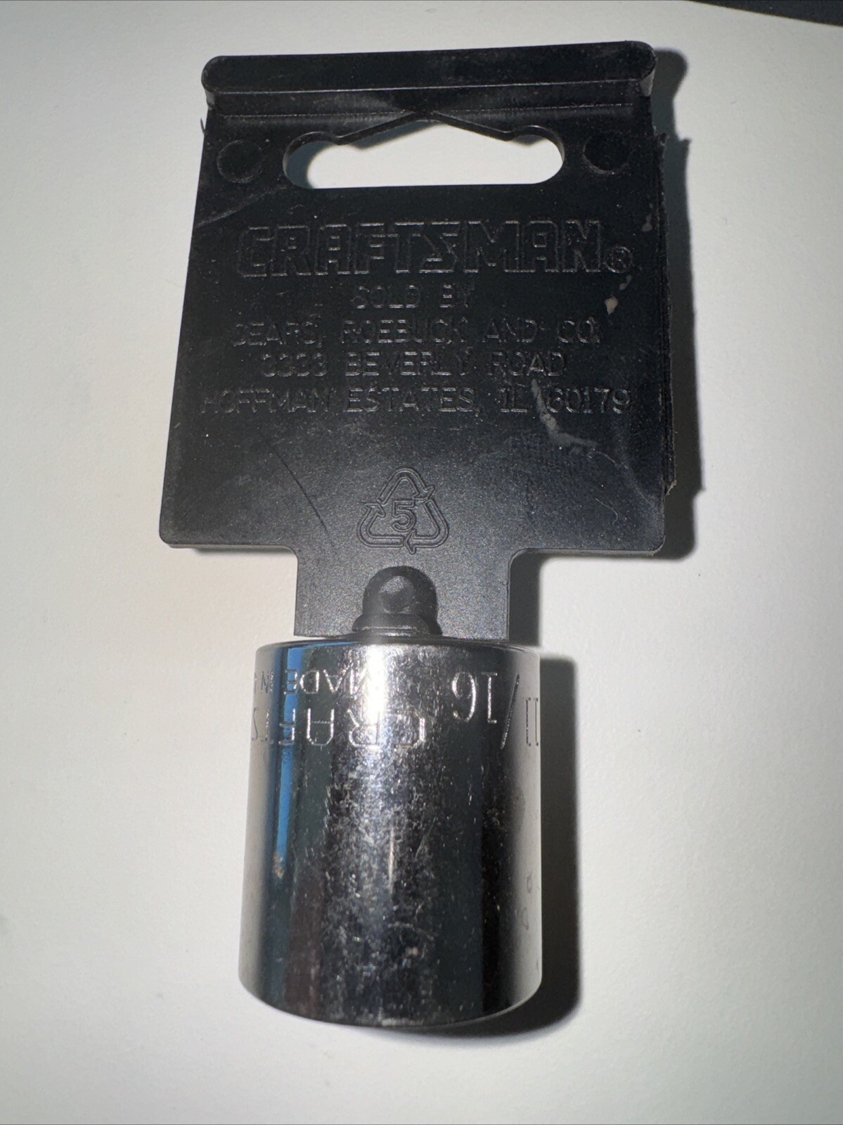 Sears Craftsman USA 11/16″ 12pt 3/8″ Drive Shallow Socket 44336 G2 Series NOS