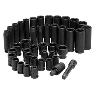 ATD 3/8″ Drive SAE/Metric 6-Point Standard & Deep Impact Socket Set 48 Pieces