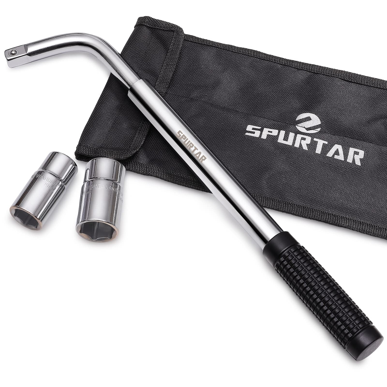 Telescoping Lug Wrench Extendable Wheel Brace Lug Nut Wrenchs Tire Repair Too…