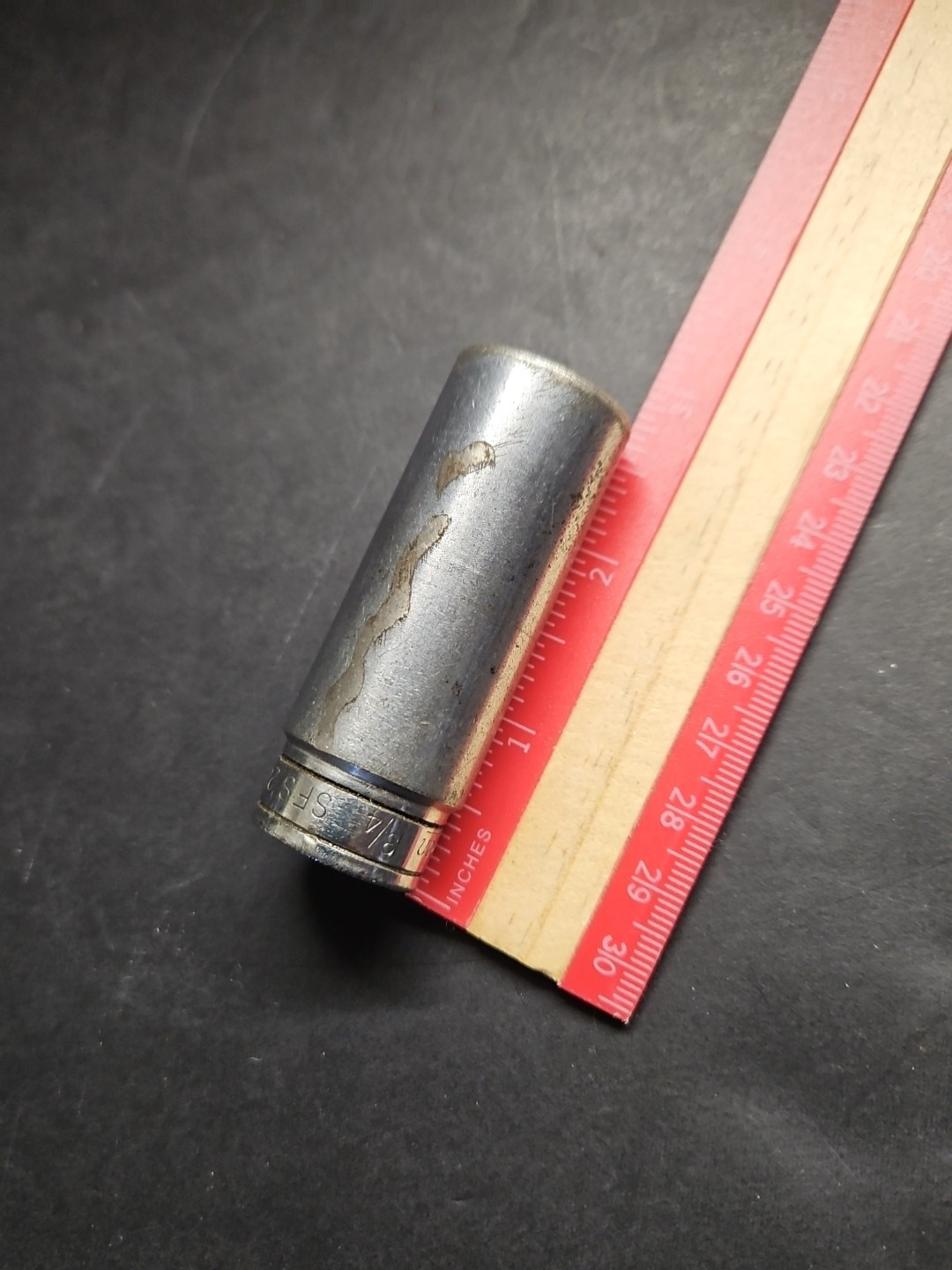Snap-on SFS241 3/4″ 6pt 3/8″ Drive Deep Socket Vintage Replacement Patinad GUC