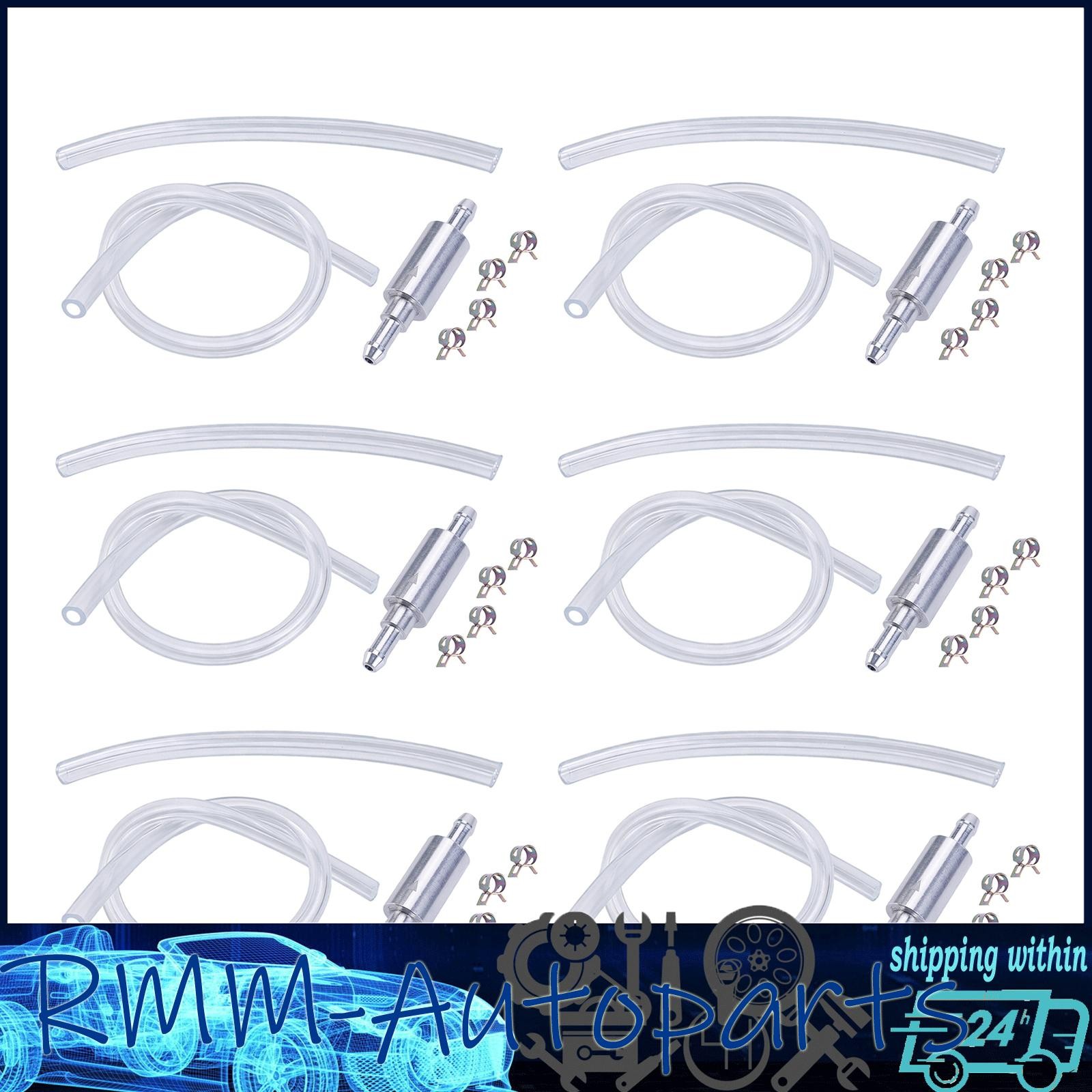 6Pcs Brake Bleeder Hose One Way Check Valve Tube Bleeding Tool Kit