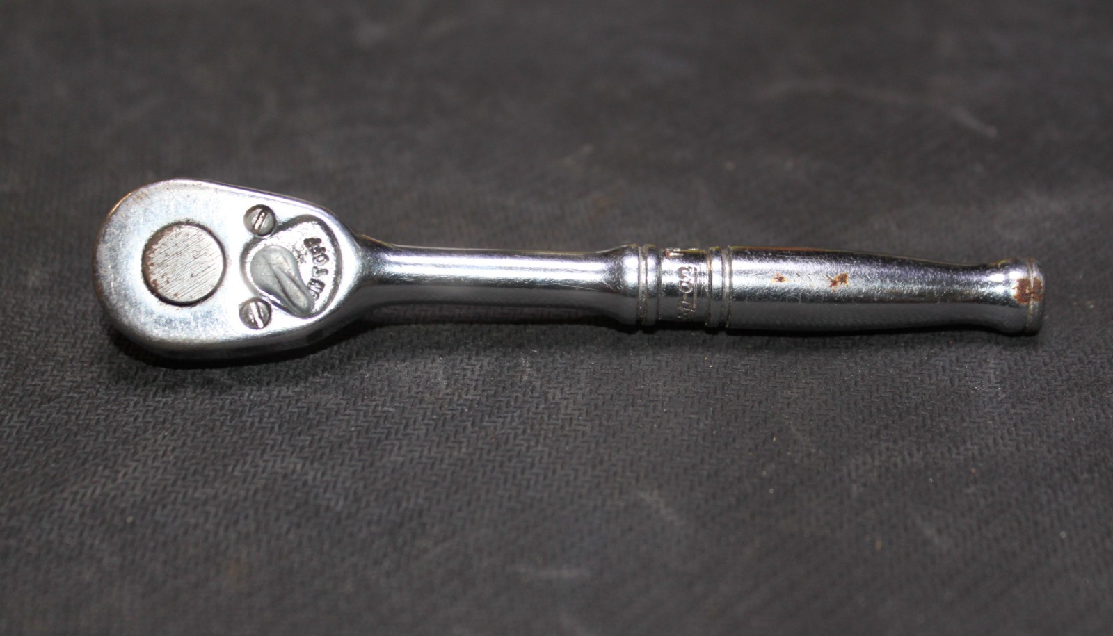 SNAP ON TM70B 1/4″ DRIVE STUBBY RATCHET4.25″ LONG CHROME USA