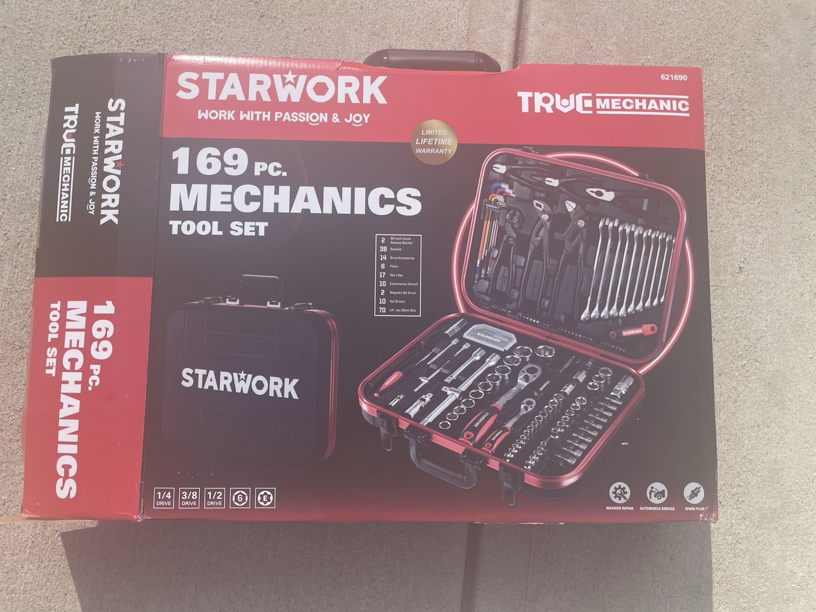 Starwork True Mechanic 169 Piece Mechanics Tool Set