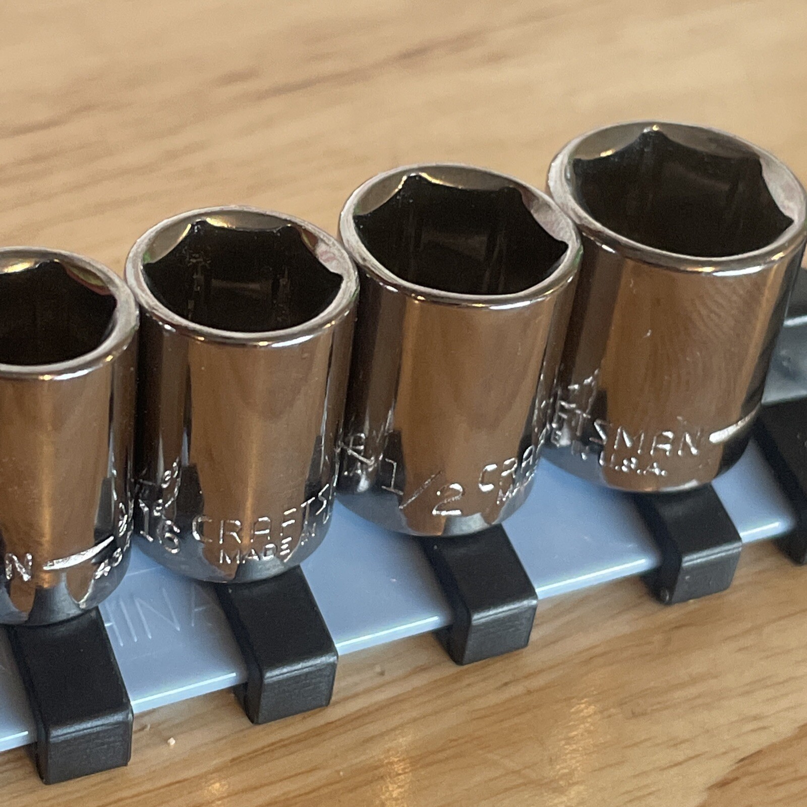 Craftsman 11pc. SAE 1/4″ Drive 6 Point Socket Set 5/32-9/16” Inverted G2 USA