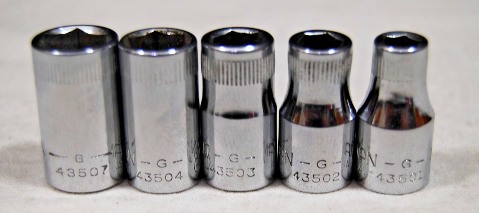 Craftsman 1/4″ Drive 5pc Metric Socket Set