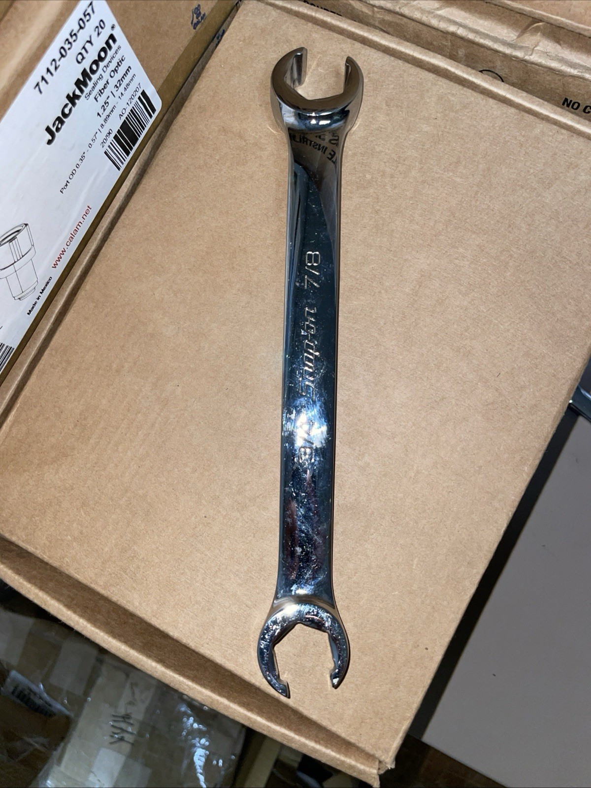 Snap-On Tools USA RXFS2428B 3/4″ 7/8″ 6-pt Double Flare Nut Line Wrench