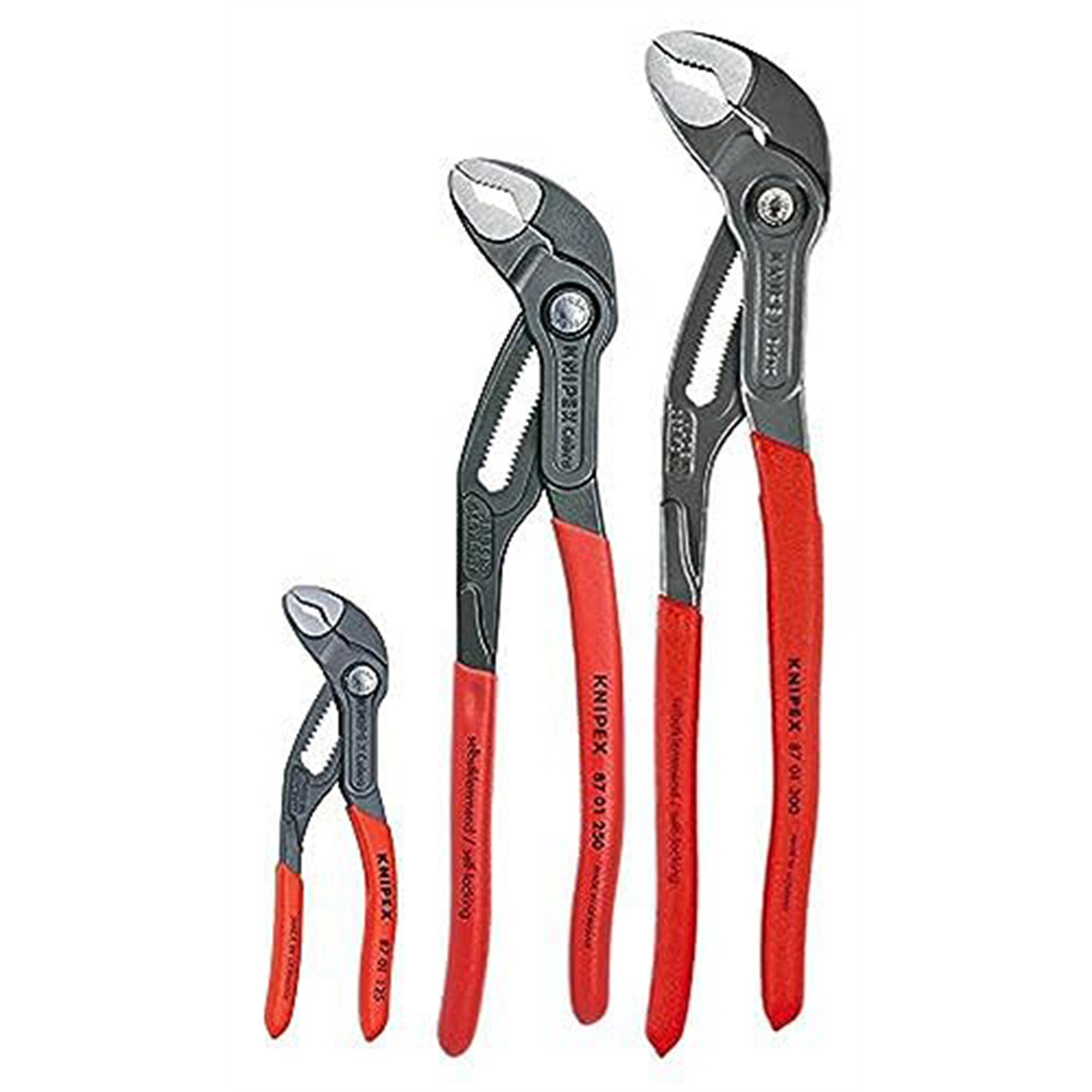 Knipex 9K0080122US 3-Piece Cobra Water Pump Plier Set