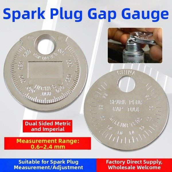 Spark Gap Gauge Tool Zinc Alloy Dual Metric For IMPERIAL Measurement 06 To 24mm