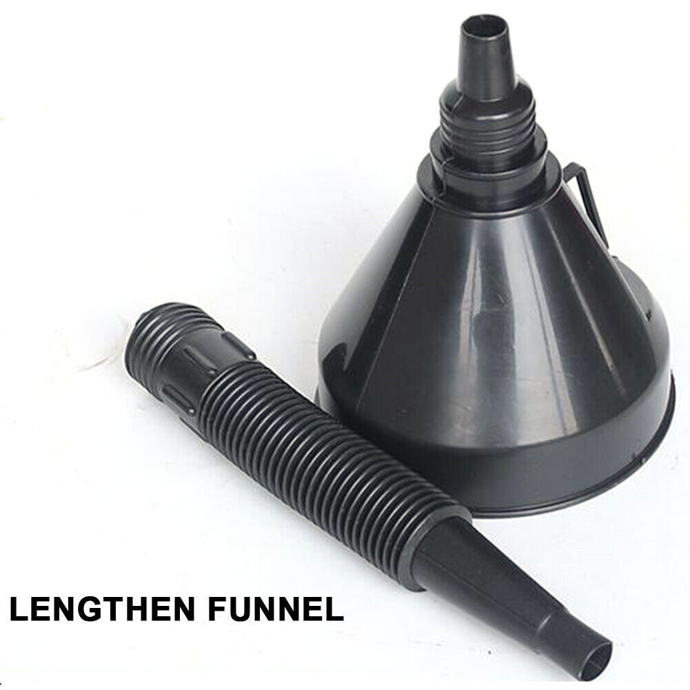 Automotive Plastic Funnel Flexible Detachable Spout Car Funnels Oil Liquid Tool