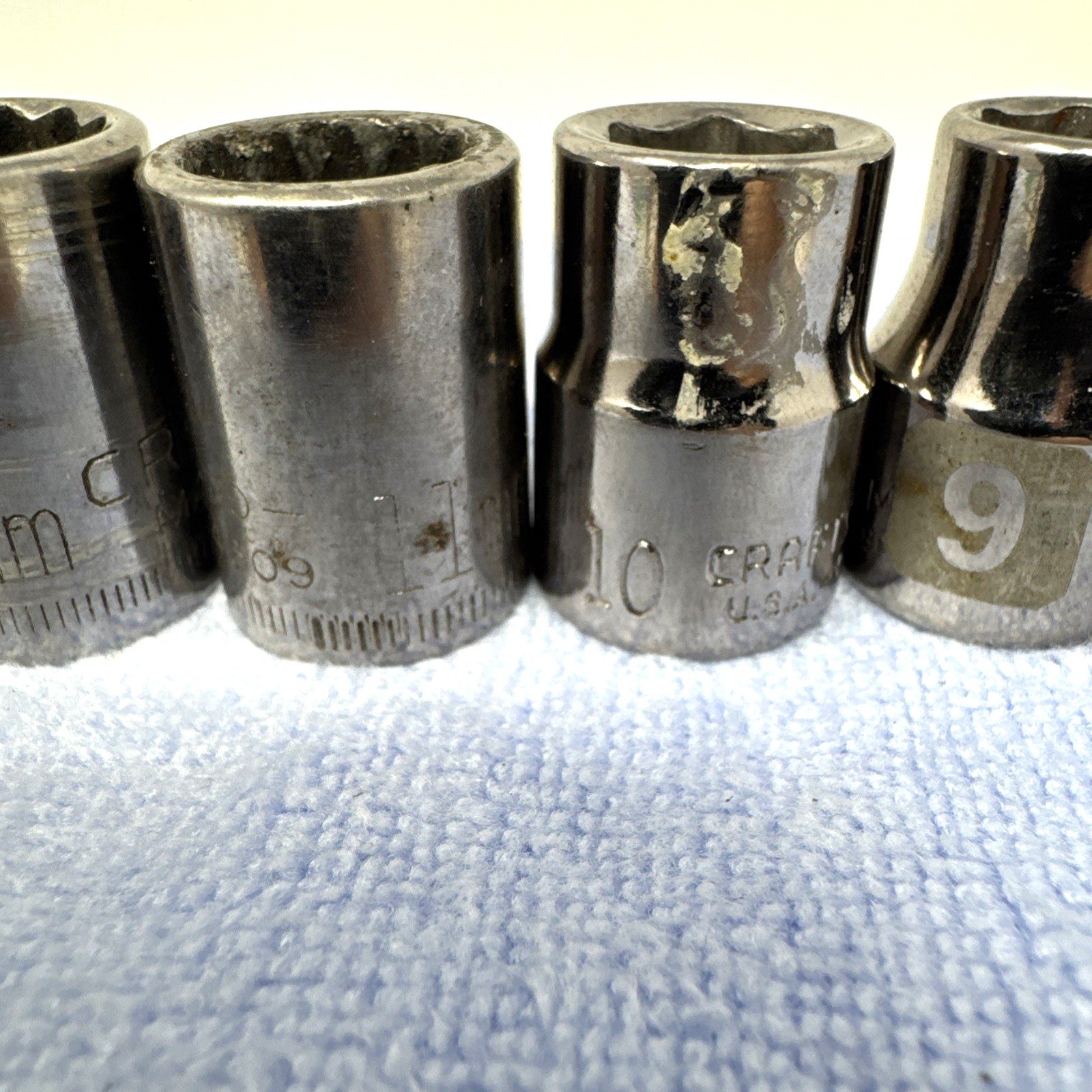 Craftsman Socket Set 3/8” Drive 8mm-19mm 6pt and 12pt lot of 12