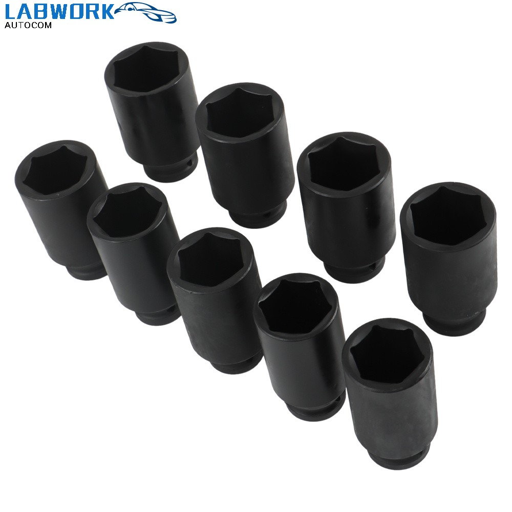 Deep Impact Socket Tool 9Pcs/Set 1/2″ Drive Metric Axle Hub Nut Socket 29-38mm
