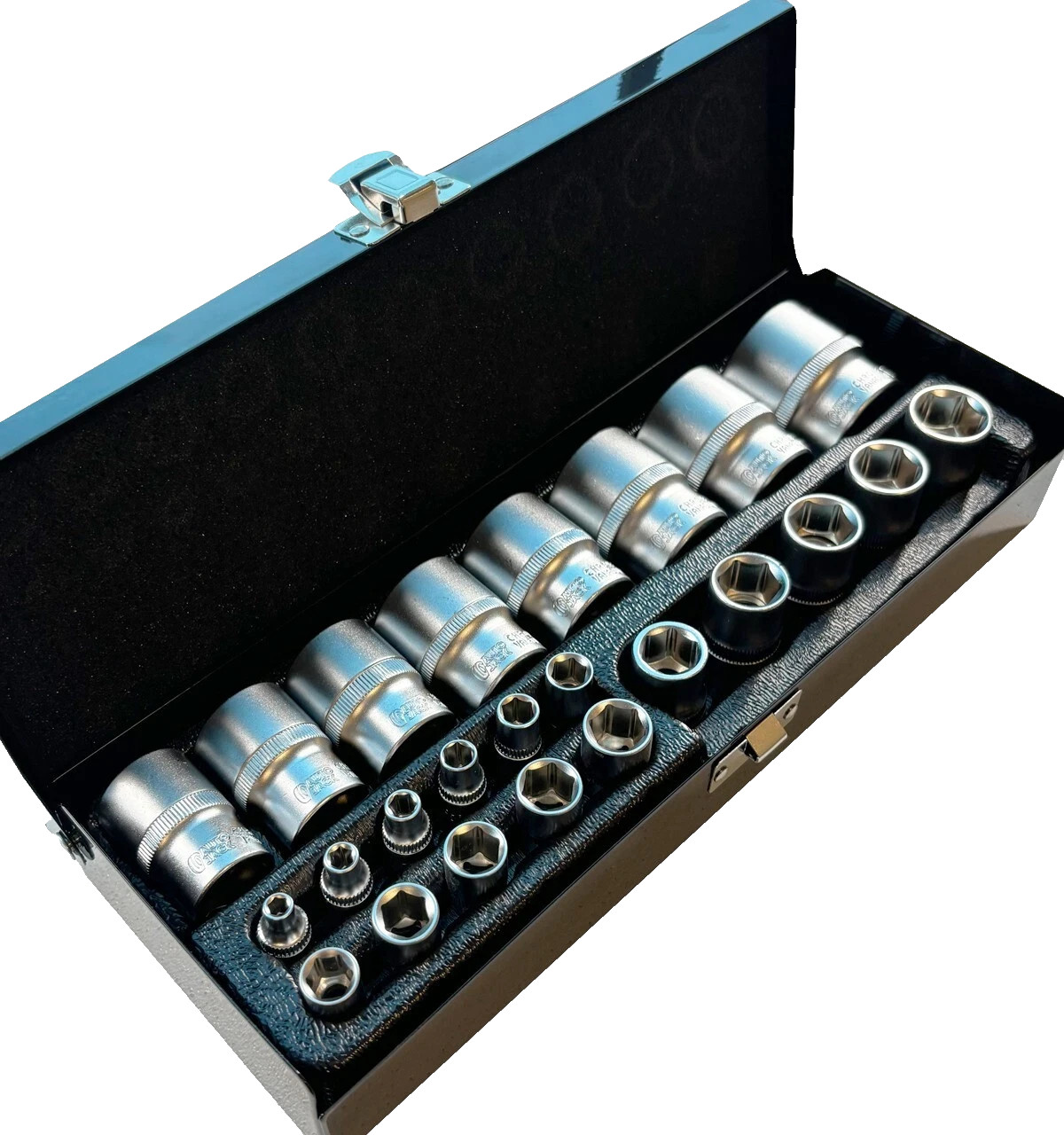 Imperial SAE Socket Set – 24pc 1/2″ & 1/4″ Drive 6-Point Cr-V Steel With Case