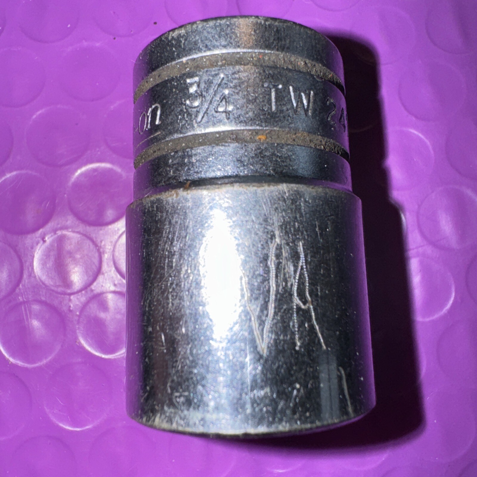 Snap On Tools 3/4″ SAE Flank Drive TW241 Shallow Socket 1/2″ Drive 6 Point SI