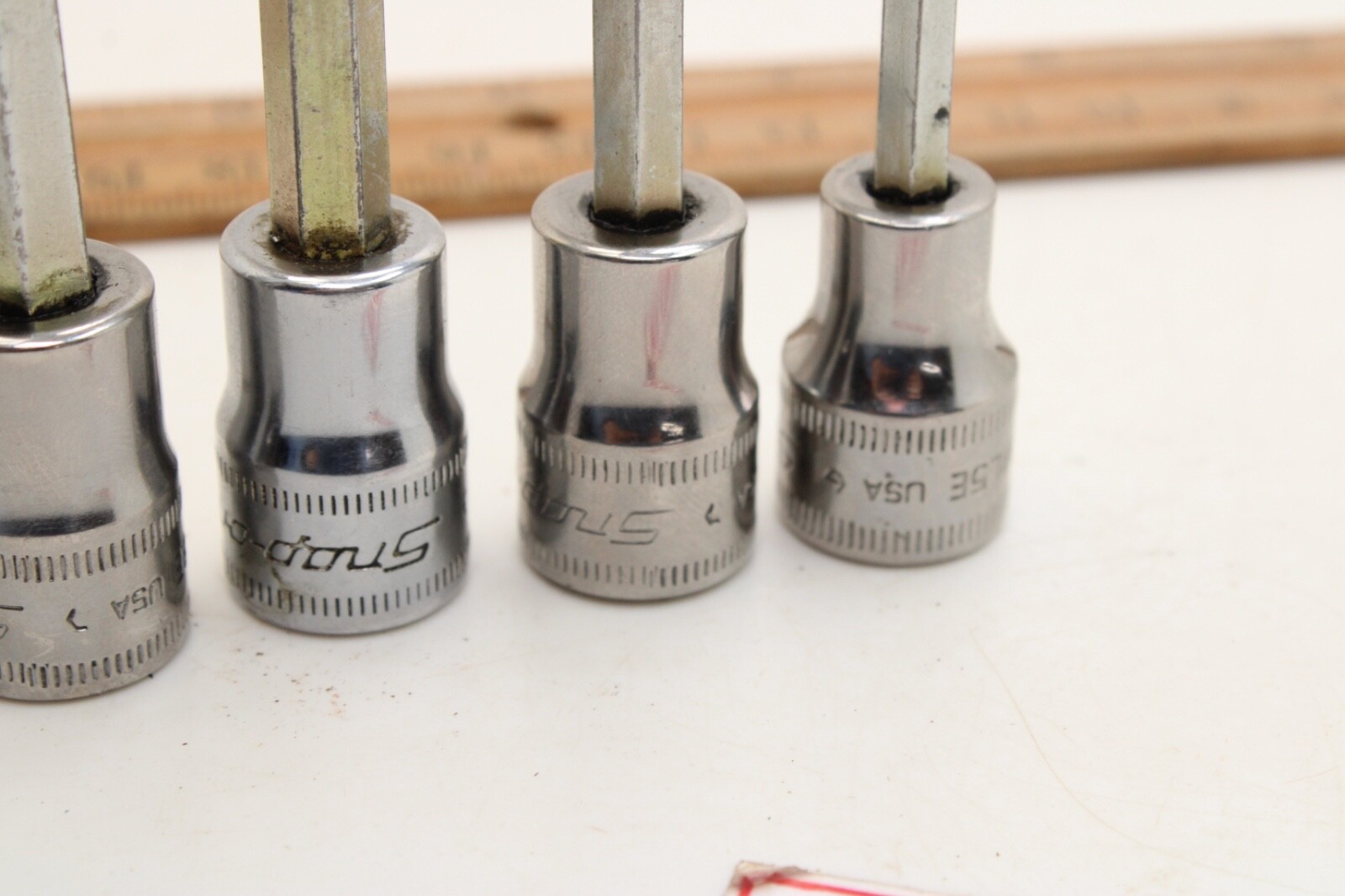 Snap-On FAML5E-FAML10E 5-10mm 5 Piece 3/8″ Drive Metric Long Hex Socket USA