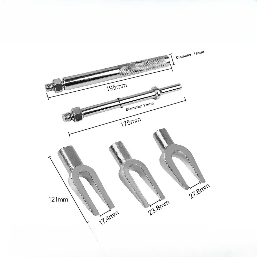 Ball Joint Puller Tool Set with 17.4mm 23.8mm 27.8mm Fork Heads for Use