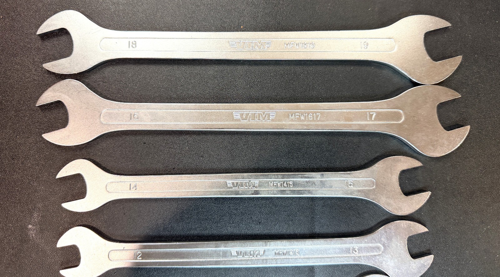 VIM Tools VIMMFW100 7-Piece Metric Flat Thin Wrench Set , 6mm to 19mm