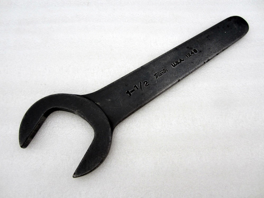 Martin 1-1/2″ Open End Service Wrench 1246 Made in USA