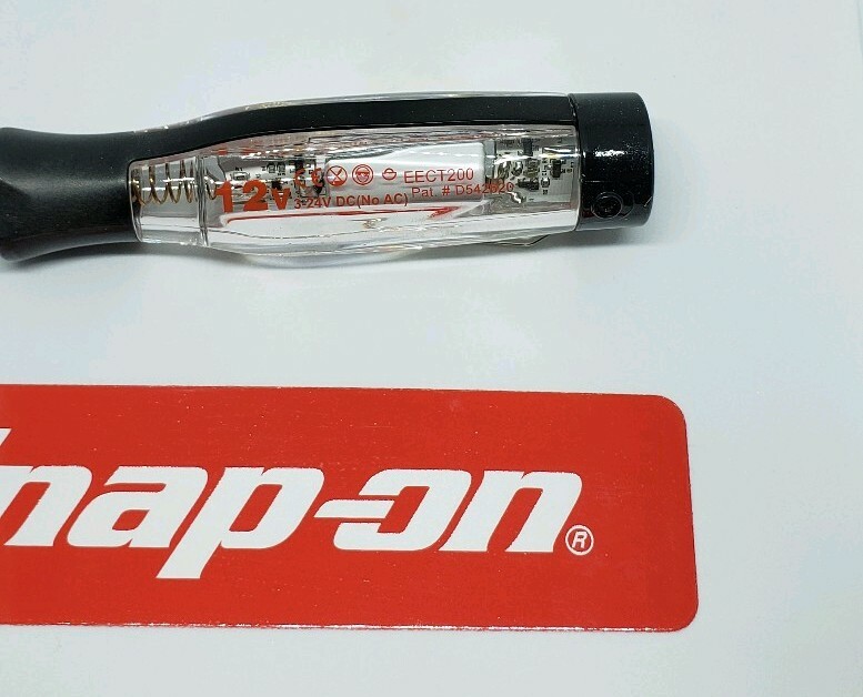Snap On Cord Free Circuit Tester 3-24v DC NEW, CLEAR handle EECT200 !!!!!!!!