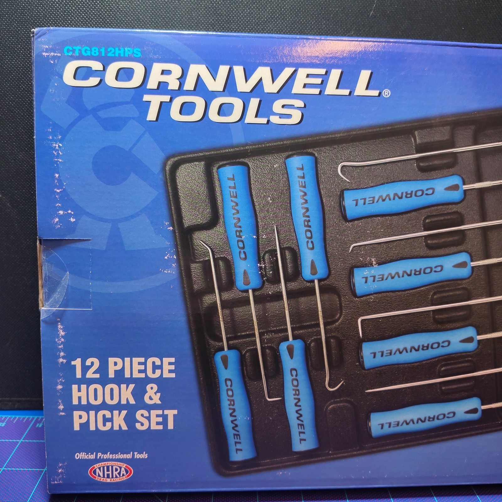 New Cornwell Tools 12 Piece Hook & Pick Set CTG812HPS