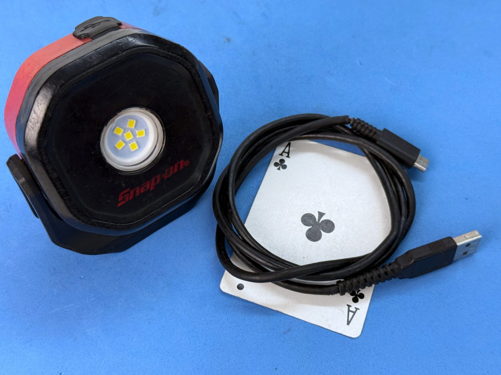 Snap on LED 545 Lumen PROJECT LIGHT Mag-Base Work Light Flashlight ABS ECPRB042M