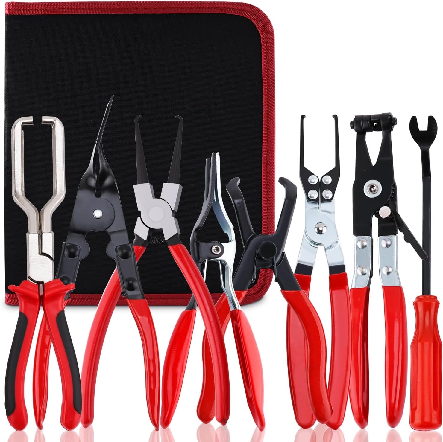 8Pcs Fuel Line Disconnect Plier Hose Clamp Pliers Electrical Disconnect Pliers