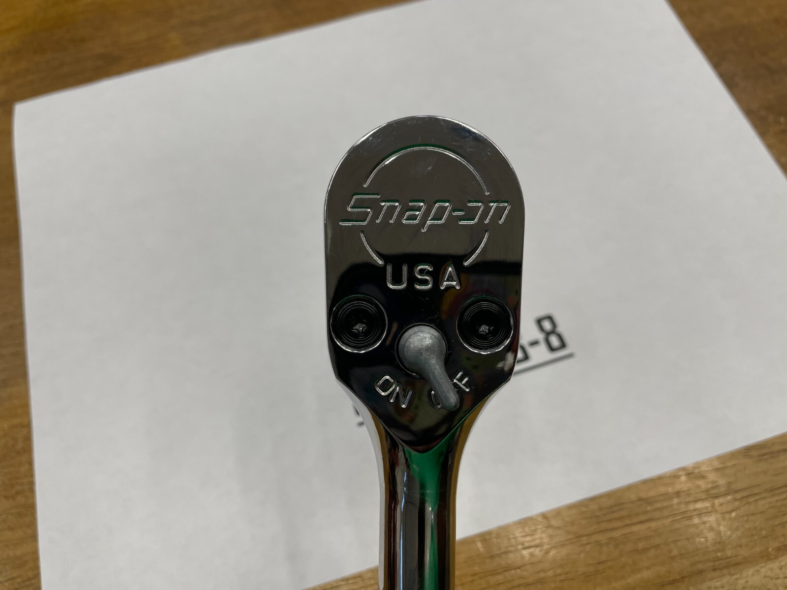 Snap-on Tools NEW DARK TITANIUM 1/2″ Drive Hard Grip Fixed Head Ratchet SHD80ADT